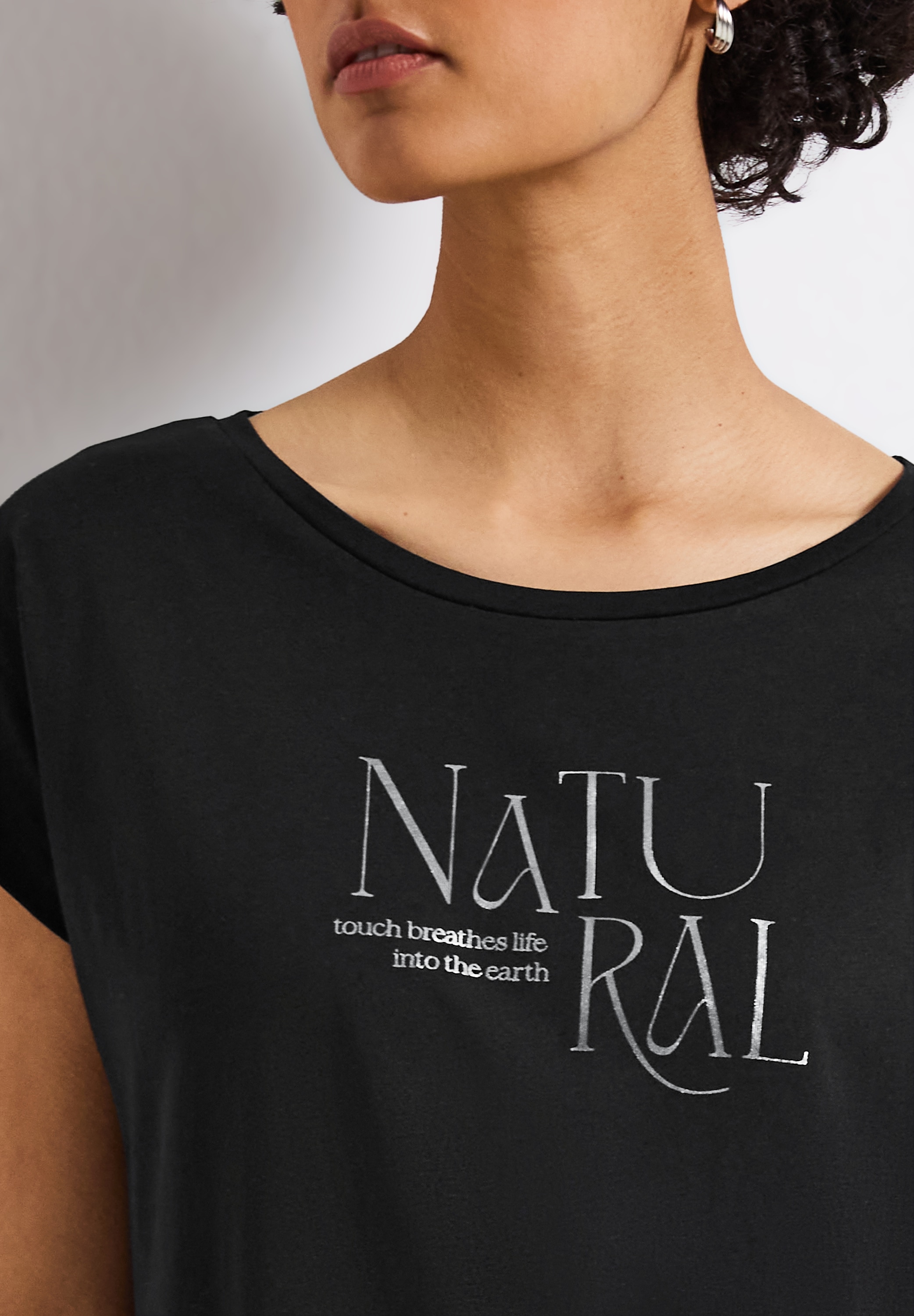 STREET ONE Shirttop, mit Schriftzug