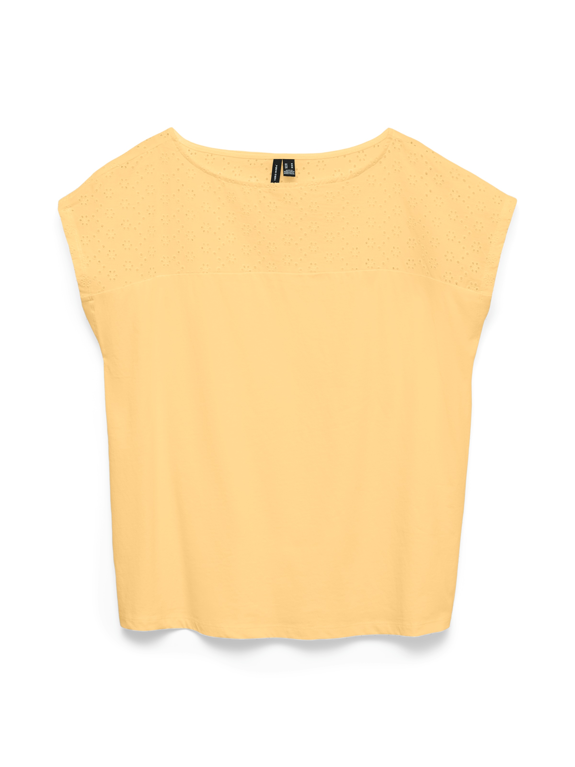 Vero Moda Spitzentop "VMJANNI CS BOAT NECK TOP JRS GA" Baumwolle günstig online kaufen