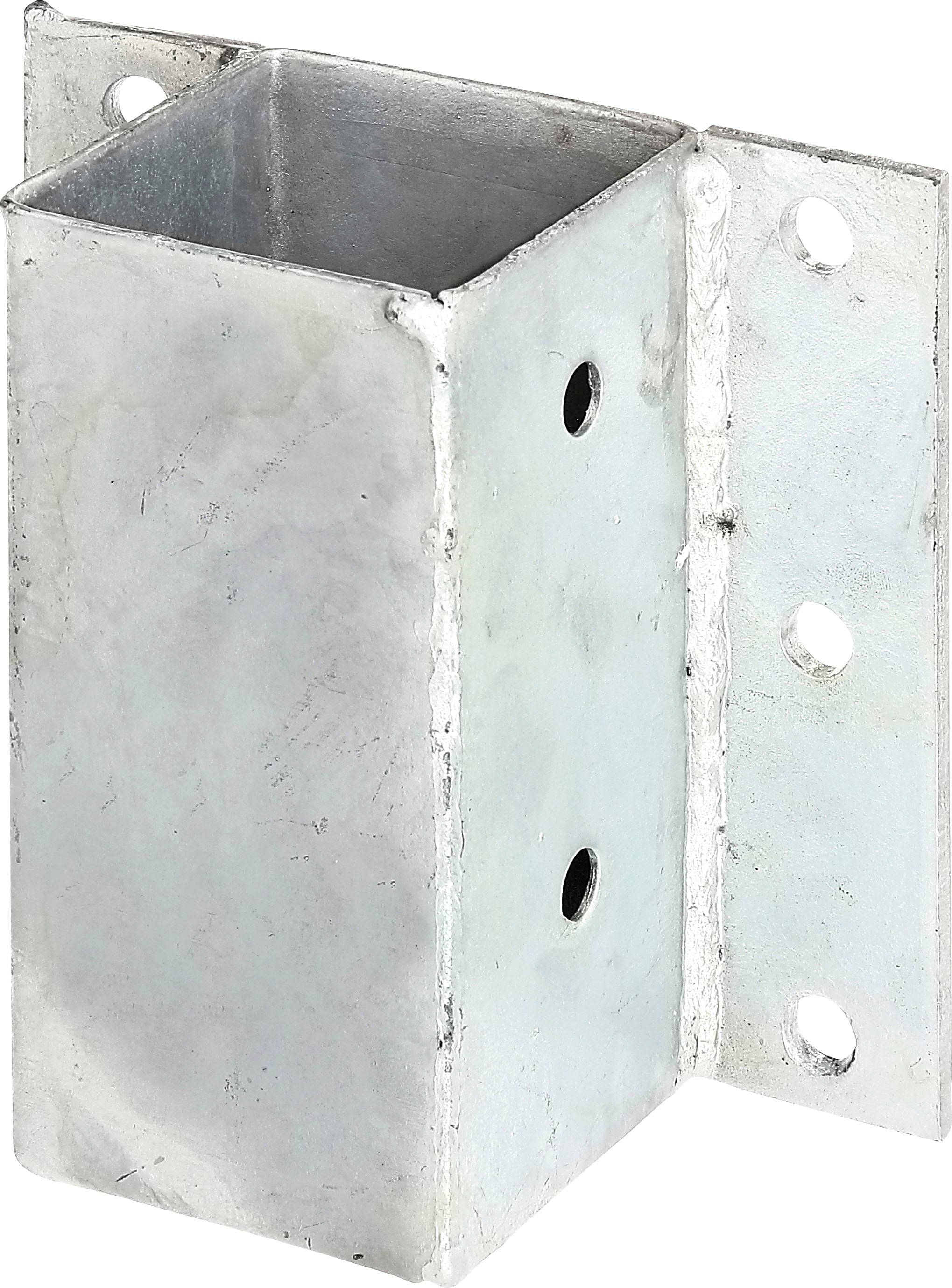 Pfostenträger »für L- und U- Steine«, (Set, 2 St.), feuerverzinkt, 71 x 71 mm
