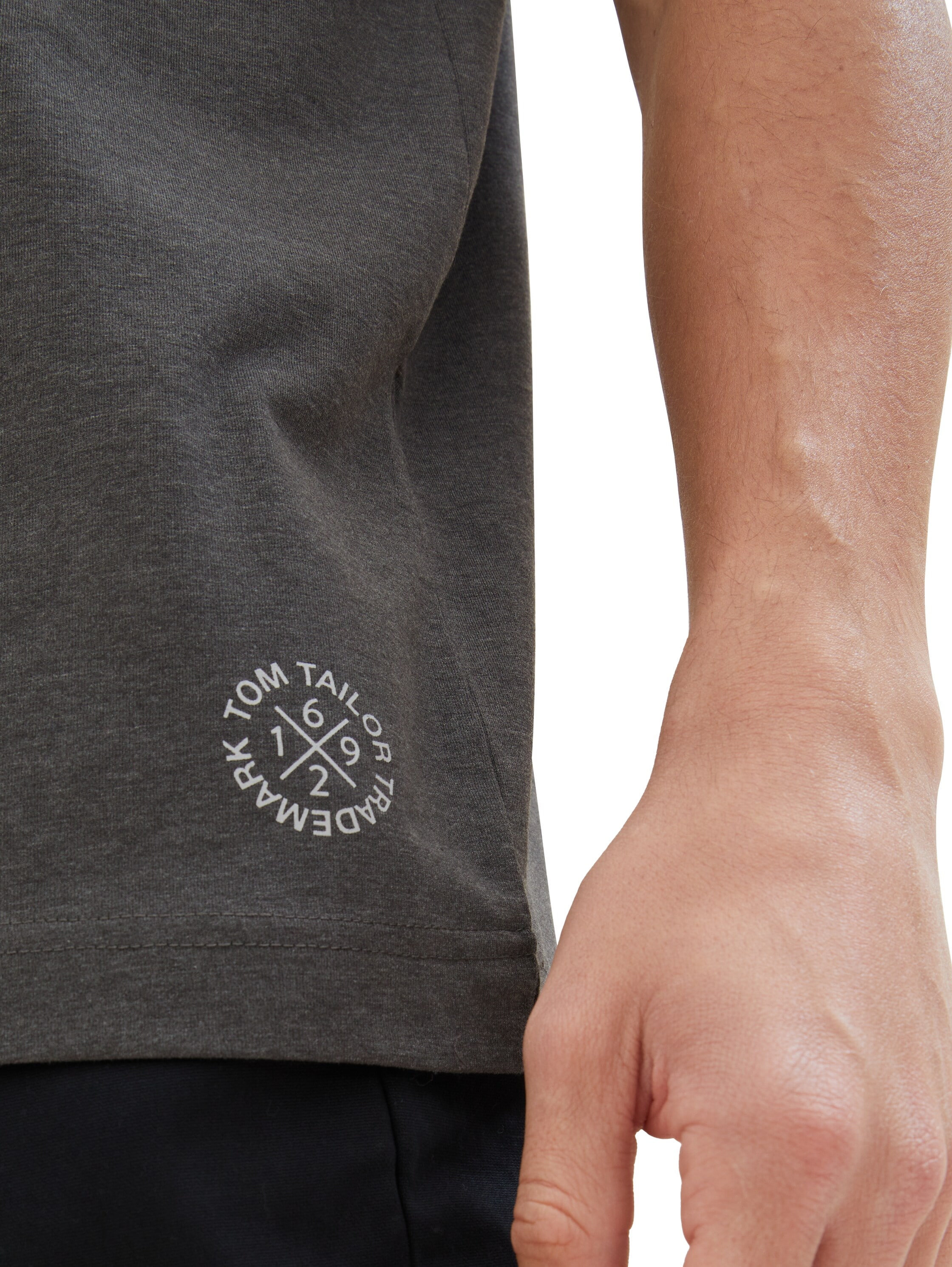 TOM TAILOR Kurzarmshirt, (Packung, 2 tlg.), mit Logo-Print