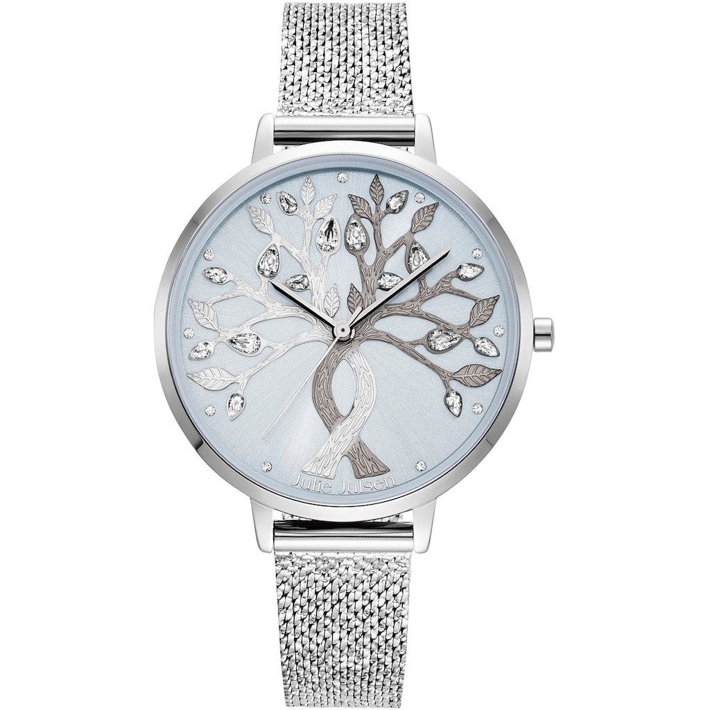 Julie Julsen Quarzuhr »Tree of Love Silver Light Blue, JJW1455SME«