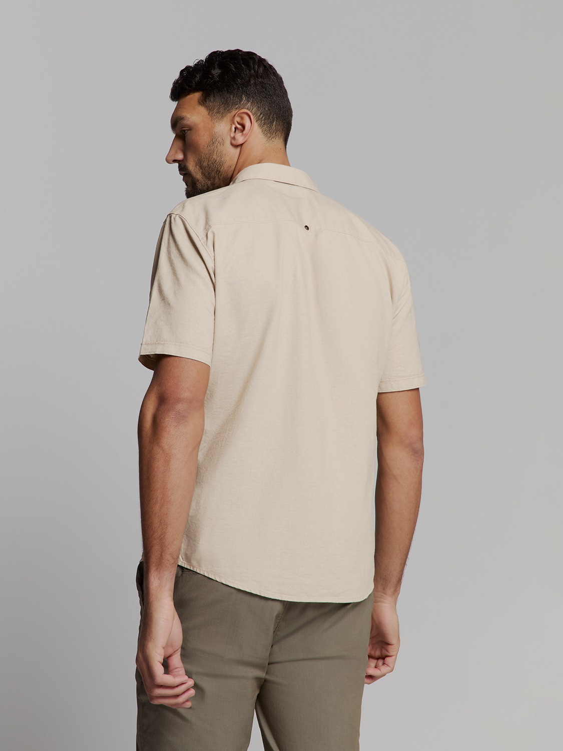 NO EXCESS Langarmhemd »No Excess Linnen shirt«