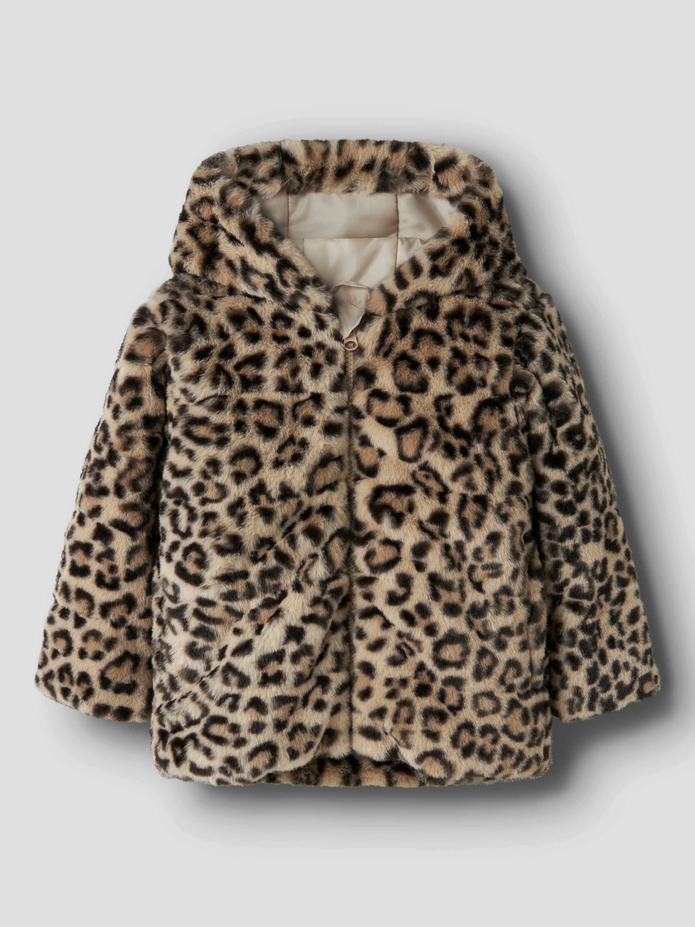 Name It Fellimitatjacke »NMFMILA JACKET W HOOD PB« mit Kapuze Kunstfaser