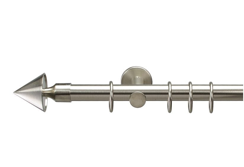 Liedeco Gardinenstange "Kegel" Ø 20 mm 1 läufig-läufig Fixmaß günstig online kaufen