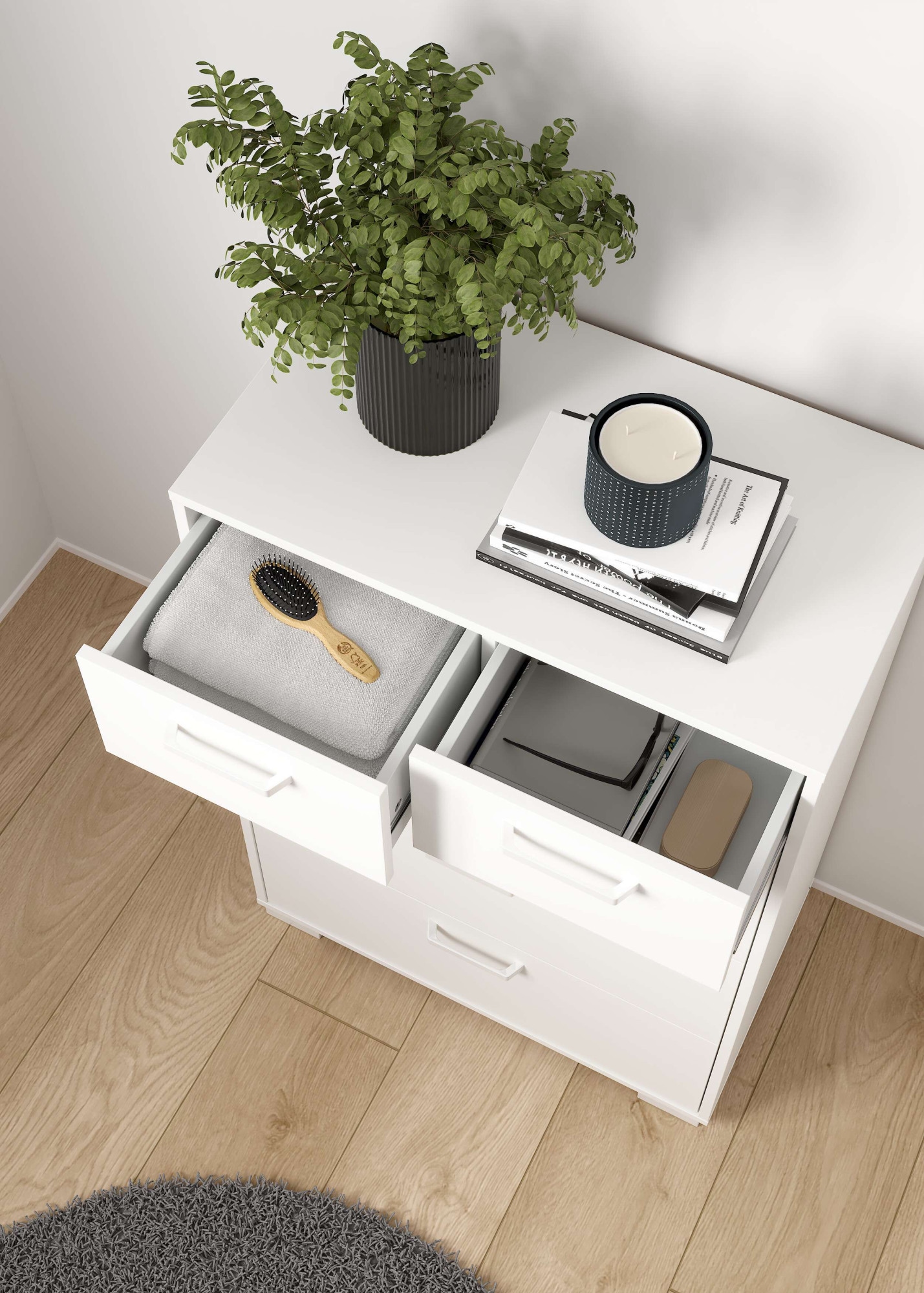 Home affaire Highboard »Sofia« minimalistisches, modernes Design, Breite 40,2 cm