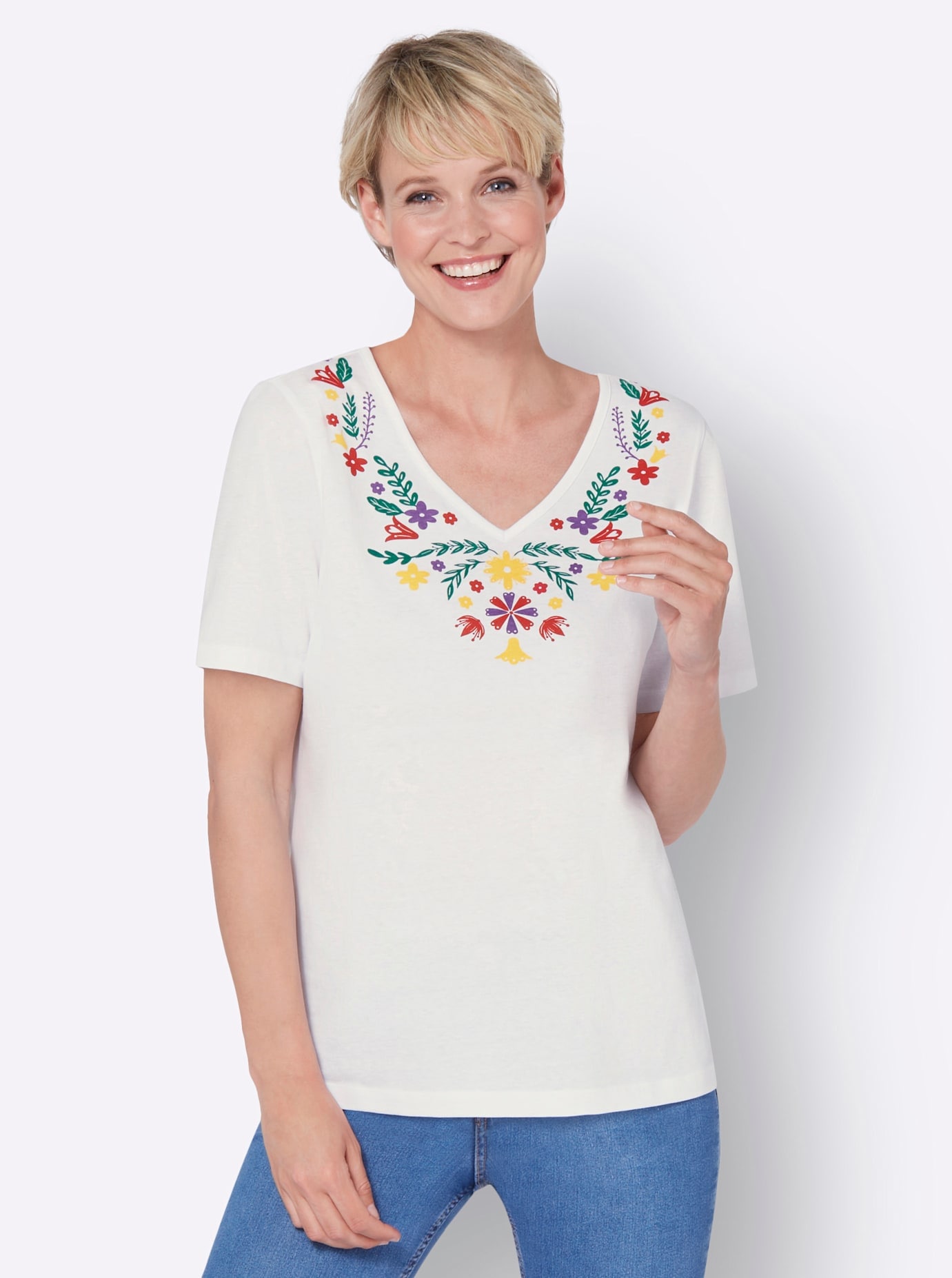 Classic Basics V-Shirt "Kurzarm-Shirt" 1 Stk.