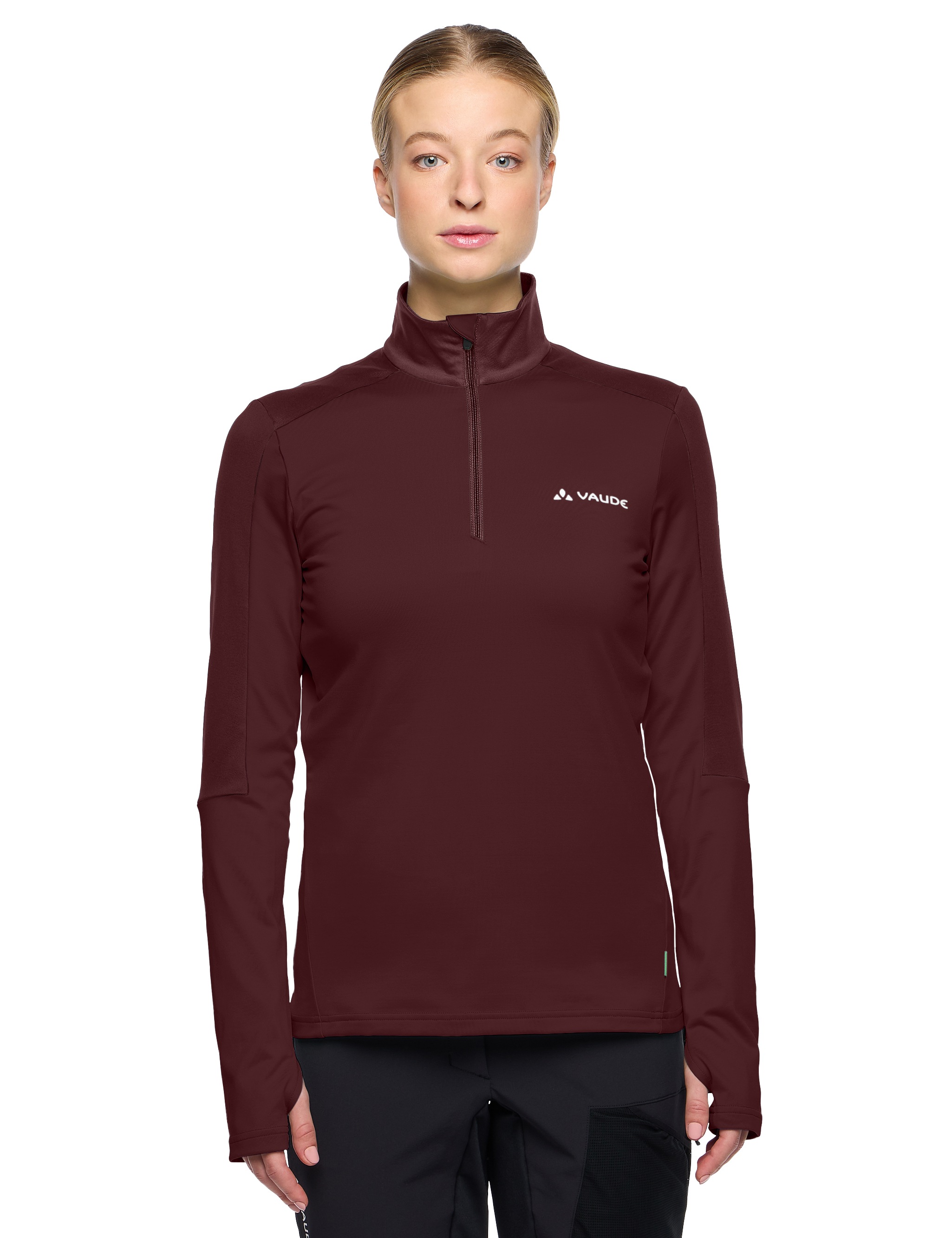 VAUDE Langarmshirt "WOMENS LIVIGNO HALFZIP II" 1 Stk. mit Reißverschluss, h günstig online kaufen