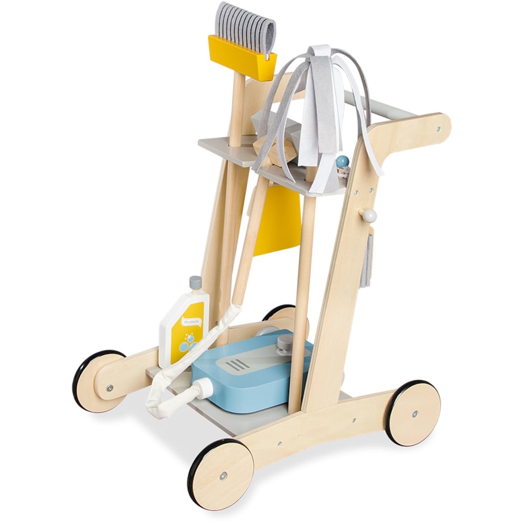 Pinolino® Kinder-Putzwagen »Pia«, (7 tlg.), aus Holz