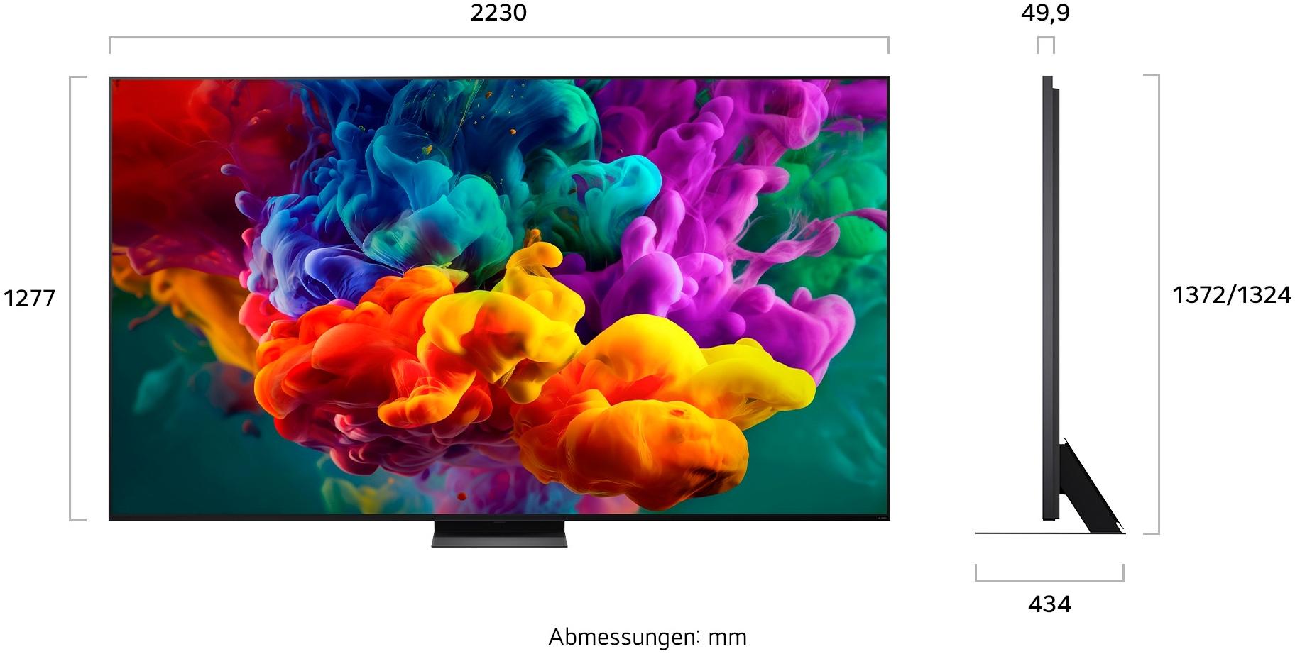LG QNED-Fernseher »100QNED87B6« 253 cm/100 ″ Smart-TV