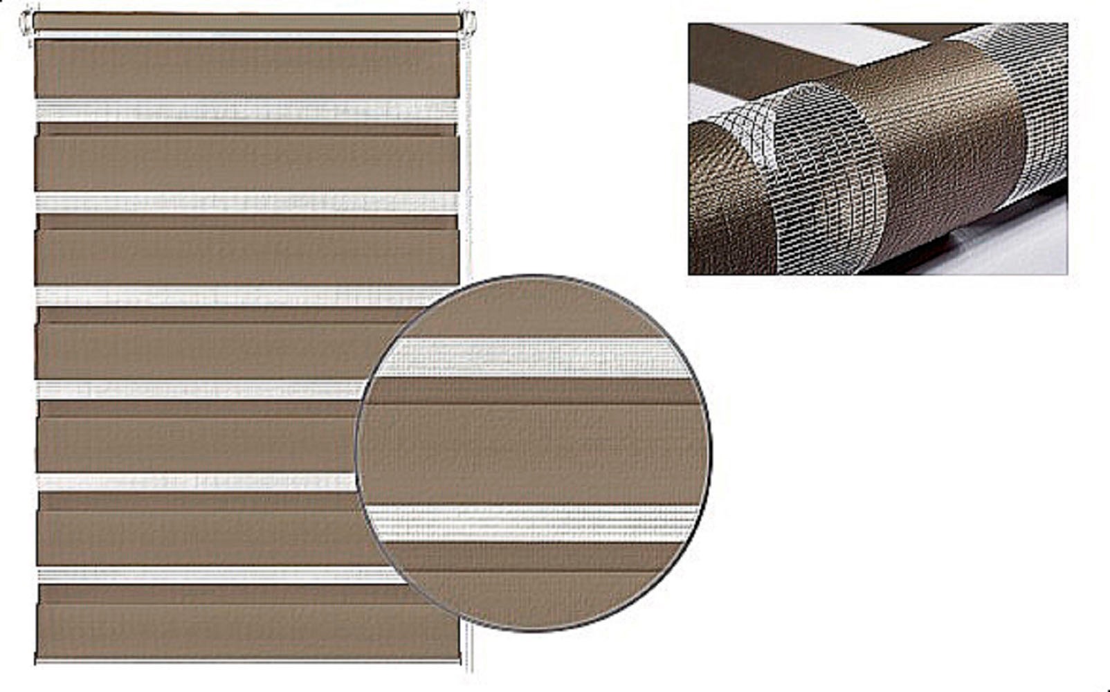 GARDINIA Doppelrollo "Easyfix" halbtransparent Sichtschutz mit Bohren/ohne günstig online kaufen