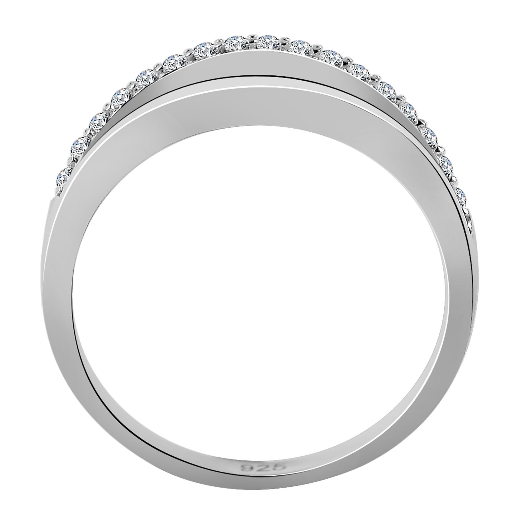 Adelia´s Fingerring »Damen Ring aus 925 Silber mit Zirkonia« Zum Verschenken – passend für viele Anlässe