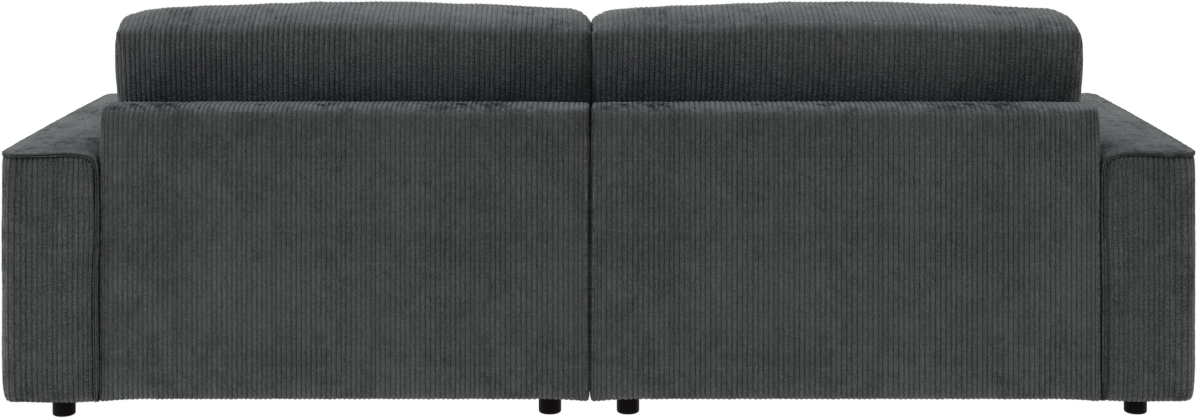 INOSIGN Ecksofa »Chance, Recamiere beidseitig montierbar, Schlaffunktion, Breite 265 cm«, in Cordstoff HYPER, mit Schlaffunktion und Bettkasten