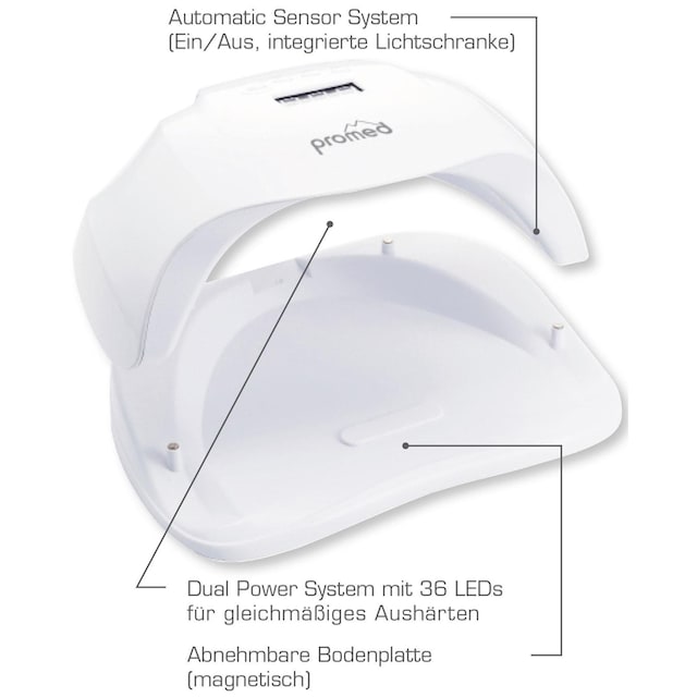 promed Lichthärtungsgerät »UVL-54, »All-In««, zum Härten von UV+LED Gel und  Acryl kaufen | BAUR
