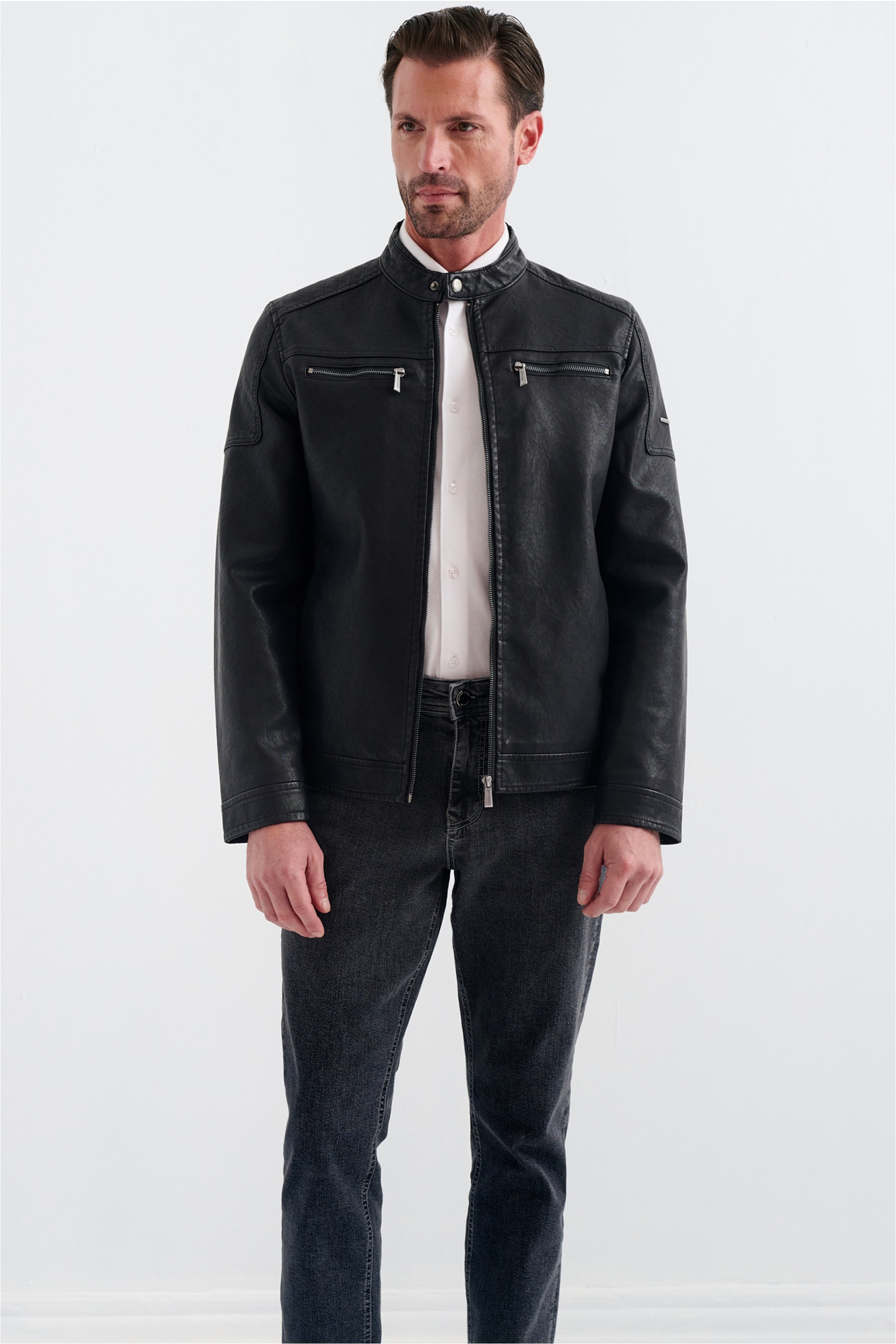 Pierre Cardin Lederimitatjacke »Hadrien« in Lederoptik