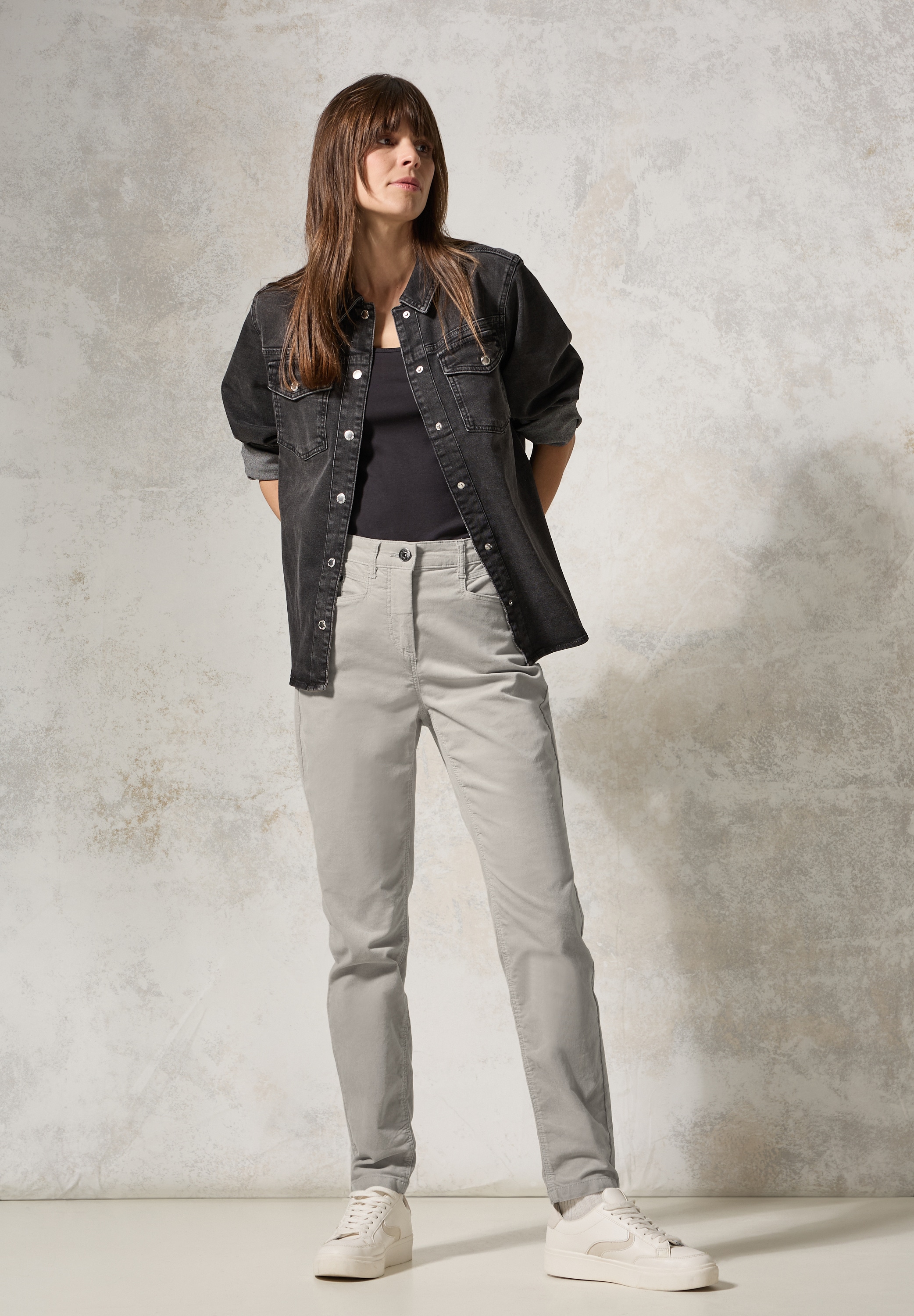 Cecil Stoffhose, aus Baumwolle mit Stretchanteil