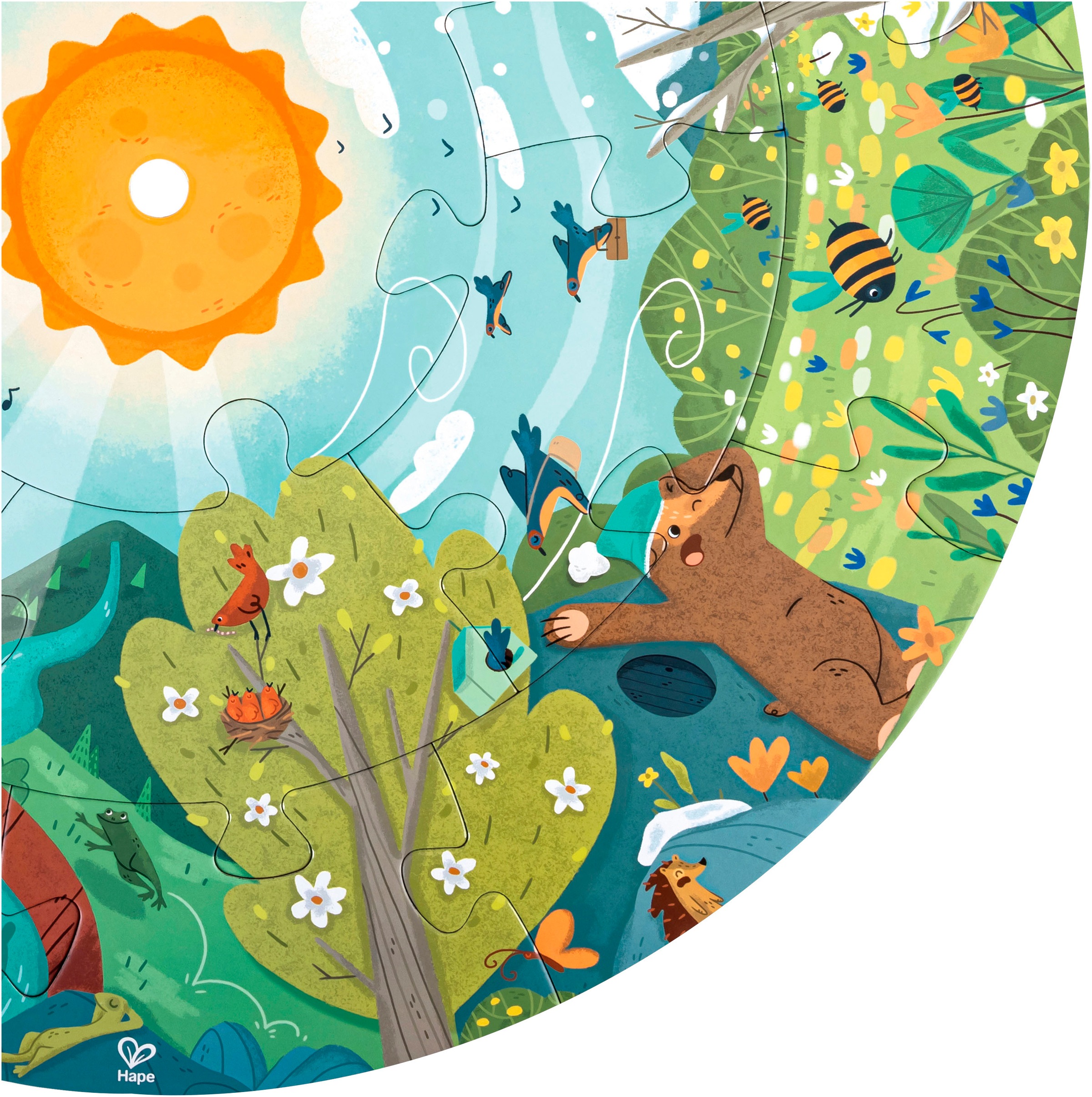 Hape Puzzle »Vier Jahreszeiten«, mit Lichteffekt