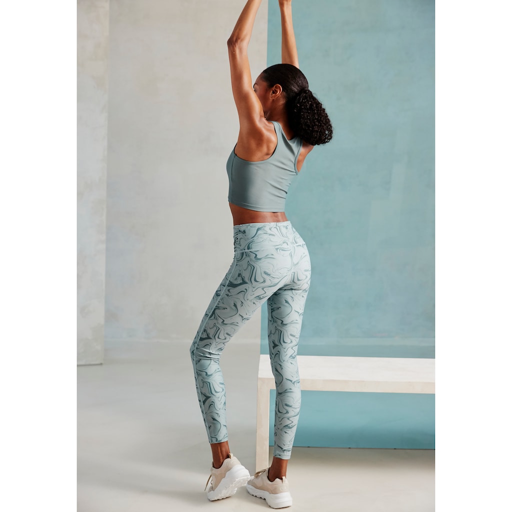 LASCANA ACTIVE Funktionsleggings »-Sportleggings«, im Allover-Druck