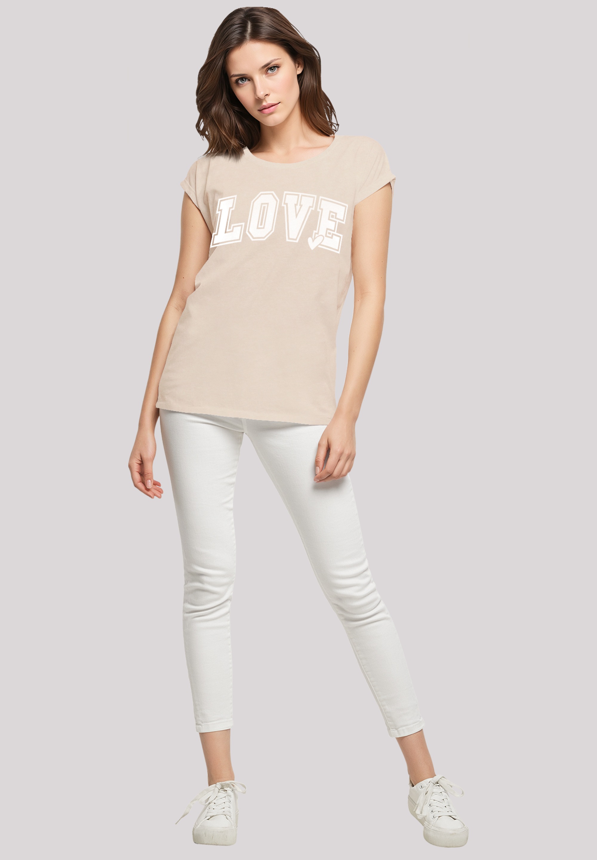 F4NT4STIC T-Shirt »Love University Valentinstag Herz«, Premium Qualität