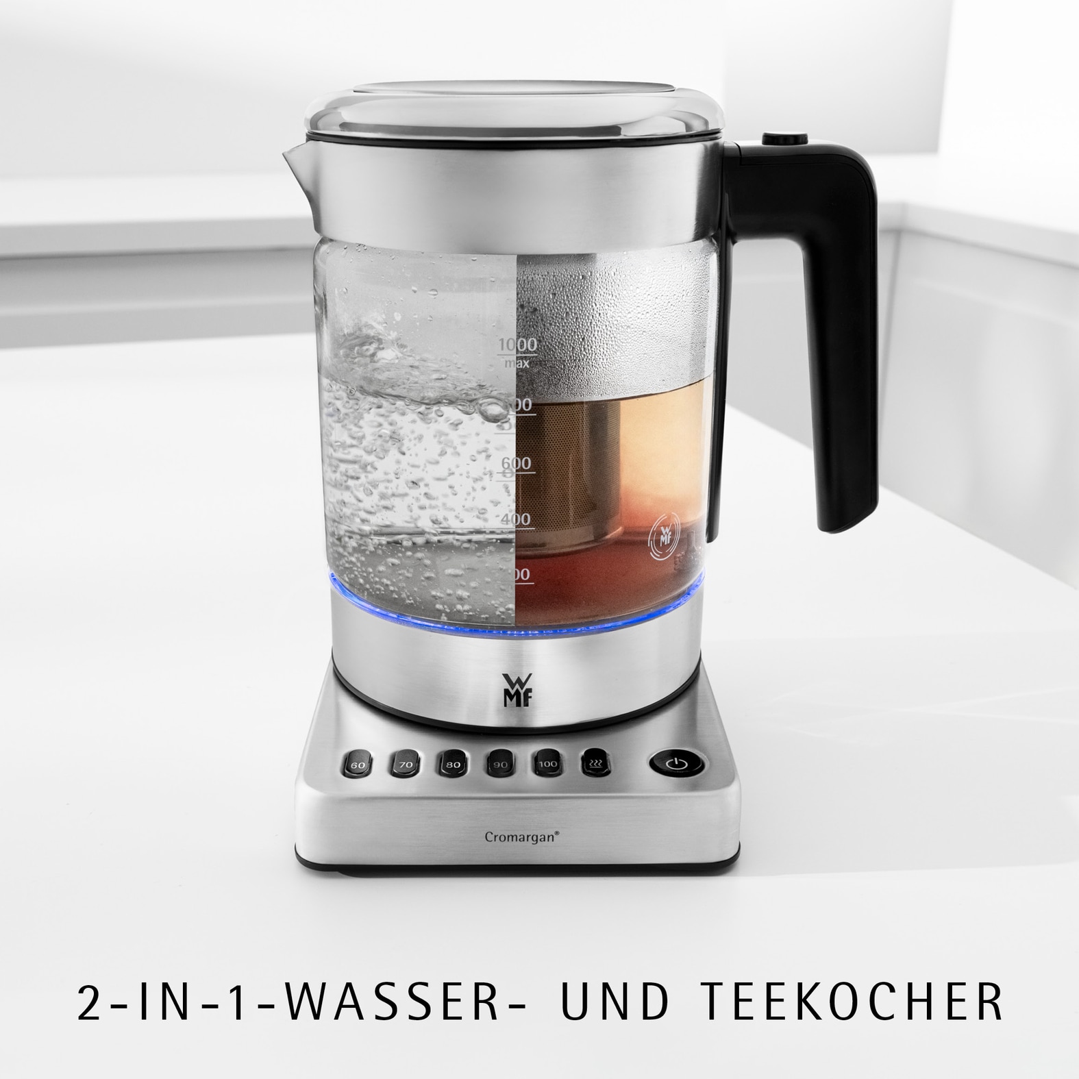 WMF Wasserkocher »KÜCHENminis® Glas Vario« 1 l 1960 W 1,0 l