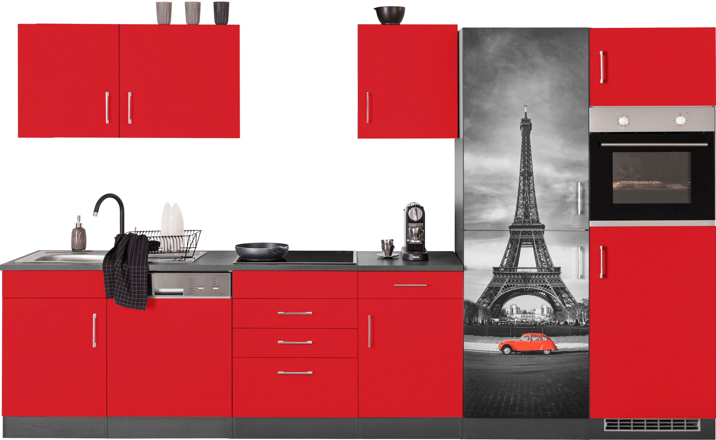HELD MÖBEL Küchenzeile "Paris", ohne E-Geräte, Breite 340 cm günstig online kaufen