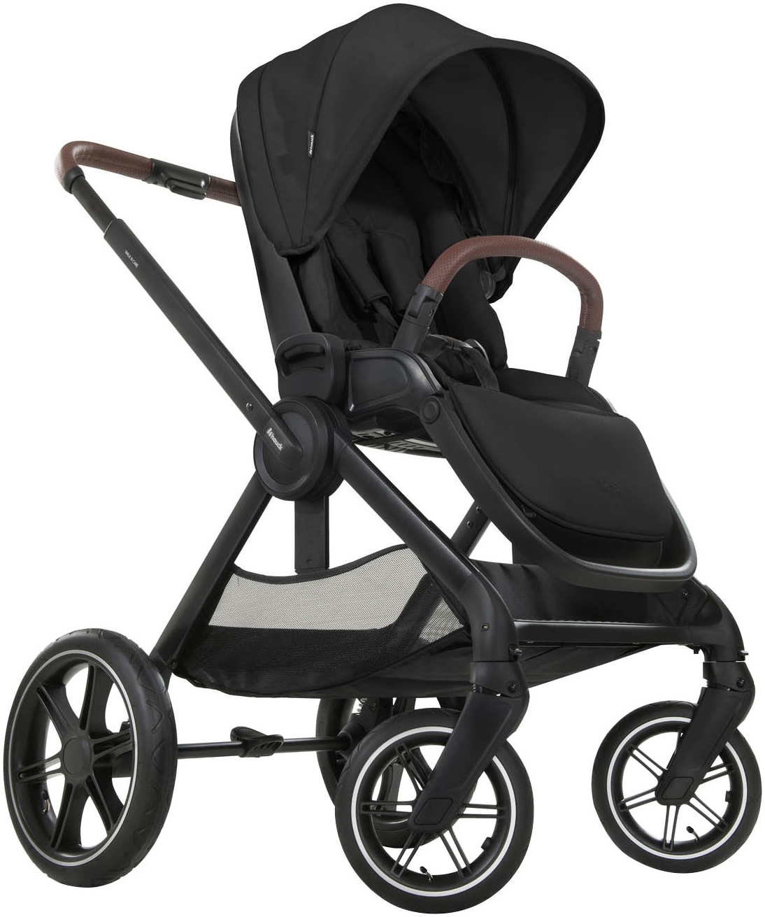 Hauck Kombi-Kinderwagen »Walk N Care Air Set, black«, 22 kg, belastbar bis 22 kg