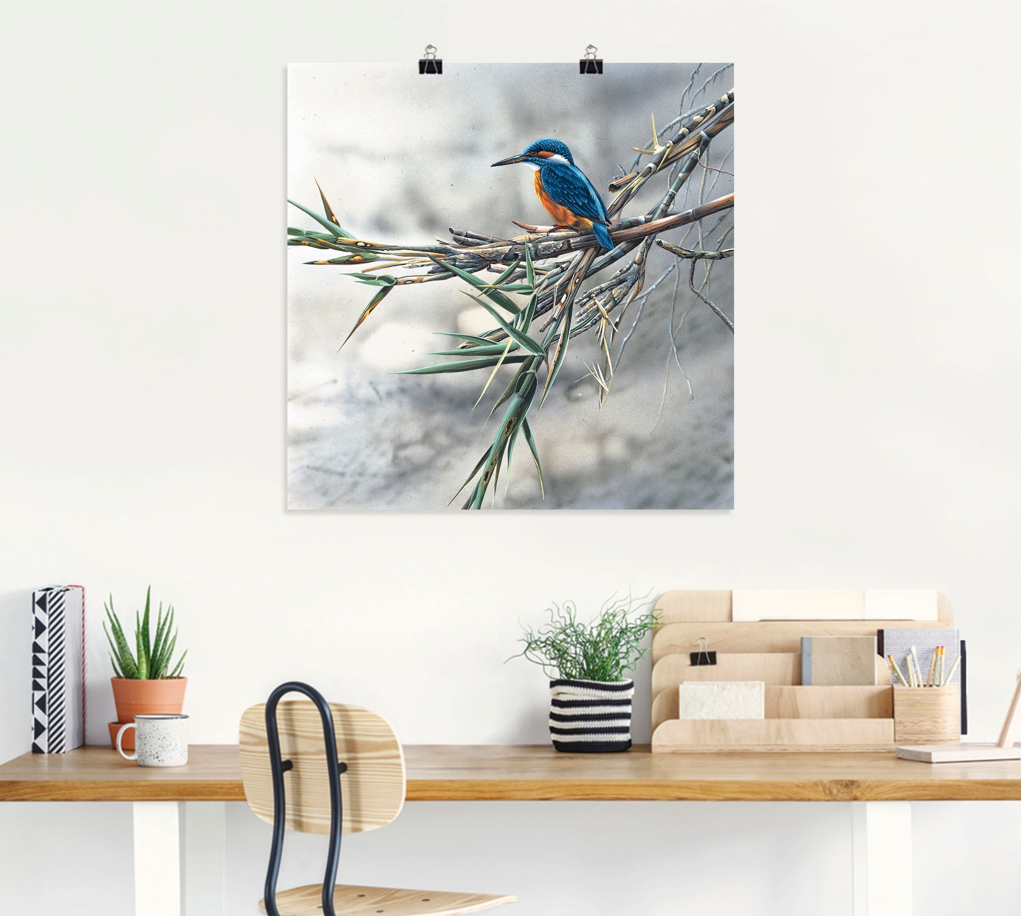 Artland Wandbild »Eisvogel I«, Vögel, (1 St.), als Leinwandbild, Poster, Wandaufkleber in verschied. Größen