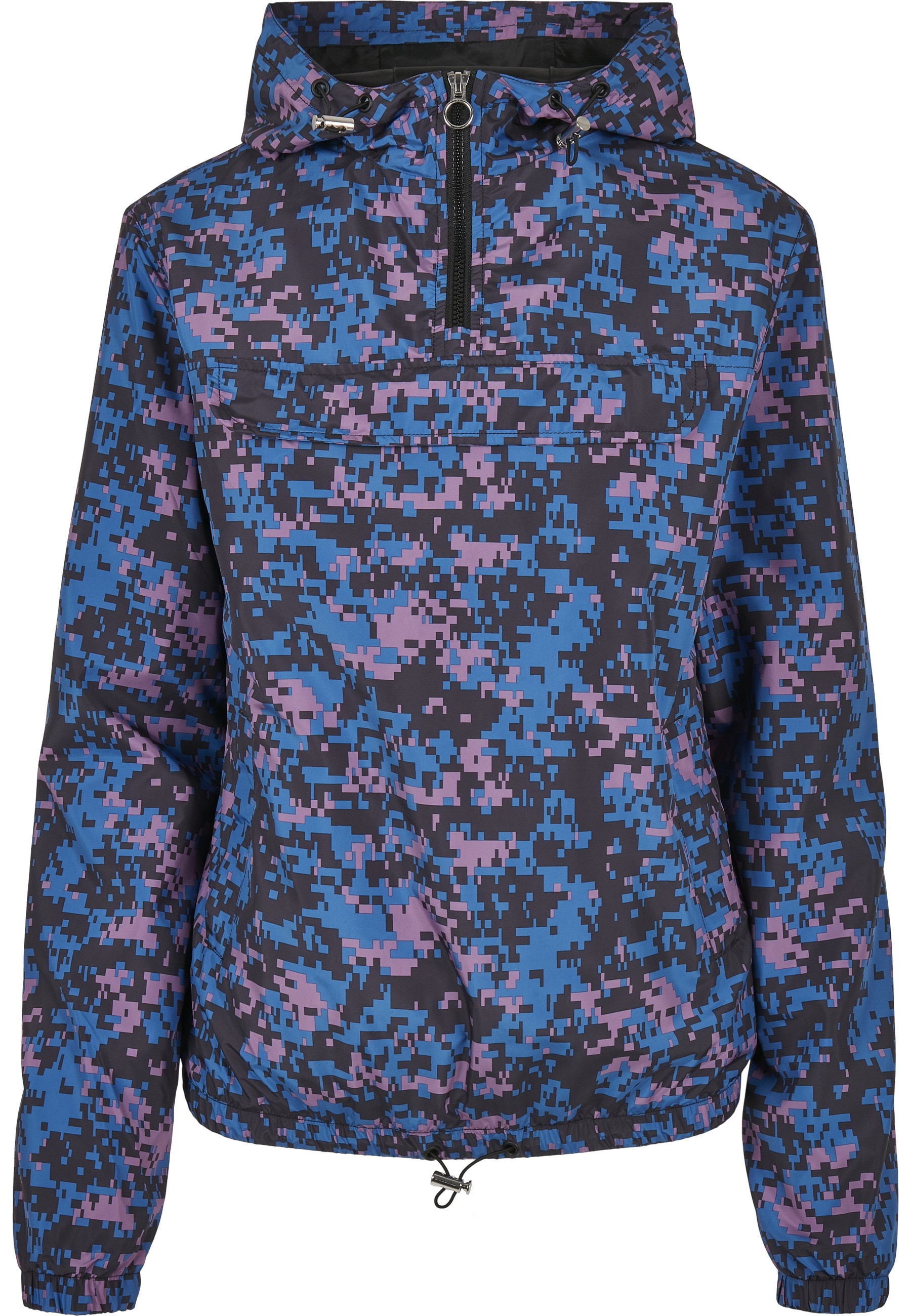 URBAN CLASSICS Funktionsmantel "Urban Classics Damen Ladies Camo Pull Over Jacket"