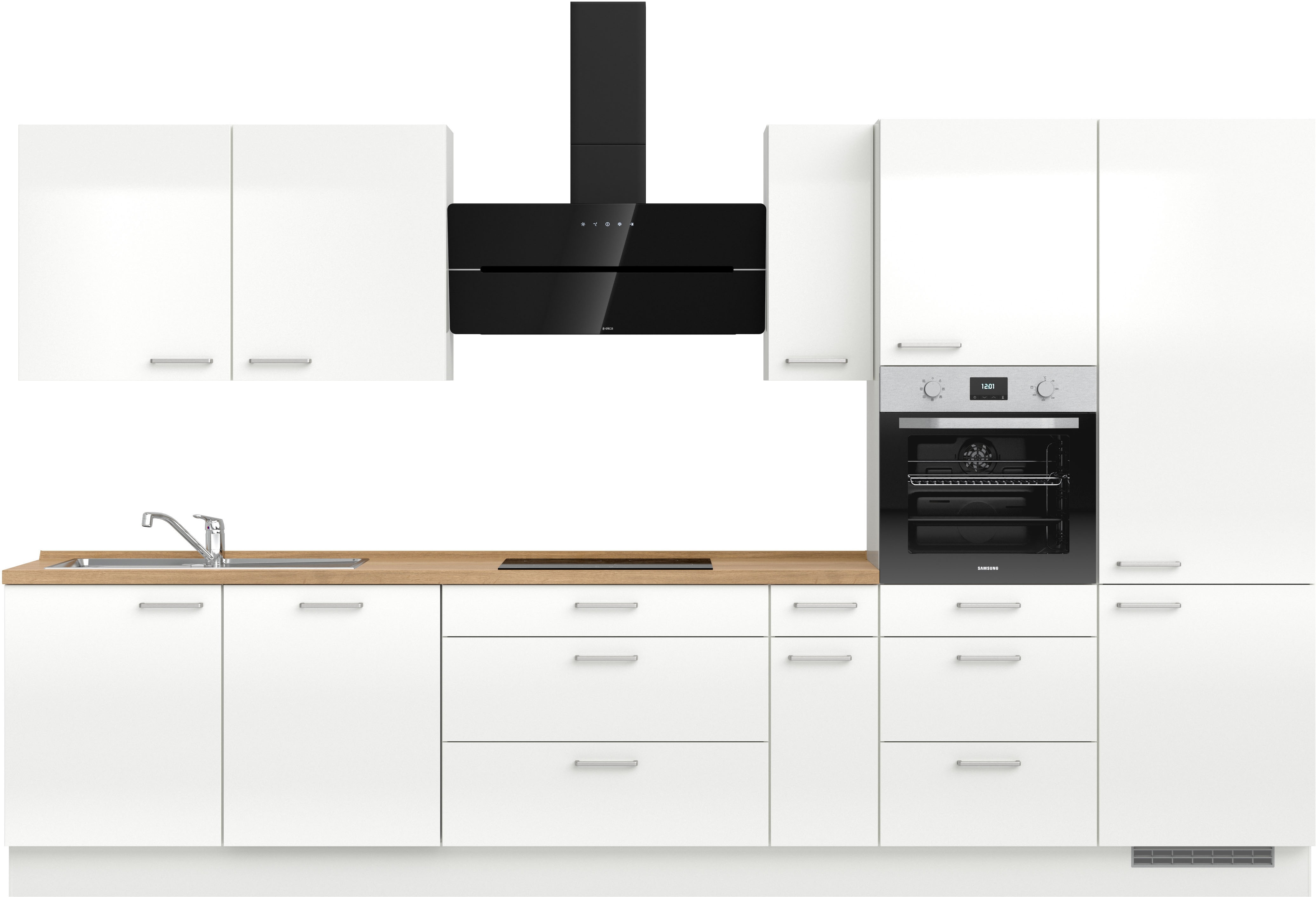 nobilia Küchenzeile ""Flash II", NEU: individuell anpassbar mit gratis Profi-Beratung" vormontiert, Breite 360 cm, Ausrichtung wählbar, wahlw. mit E-Geräten