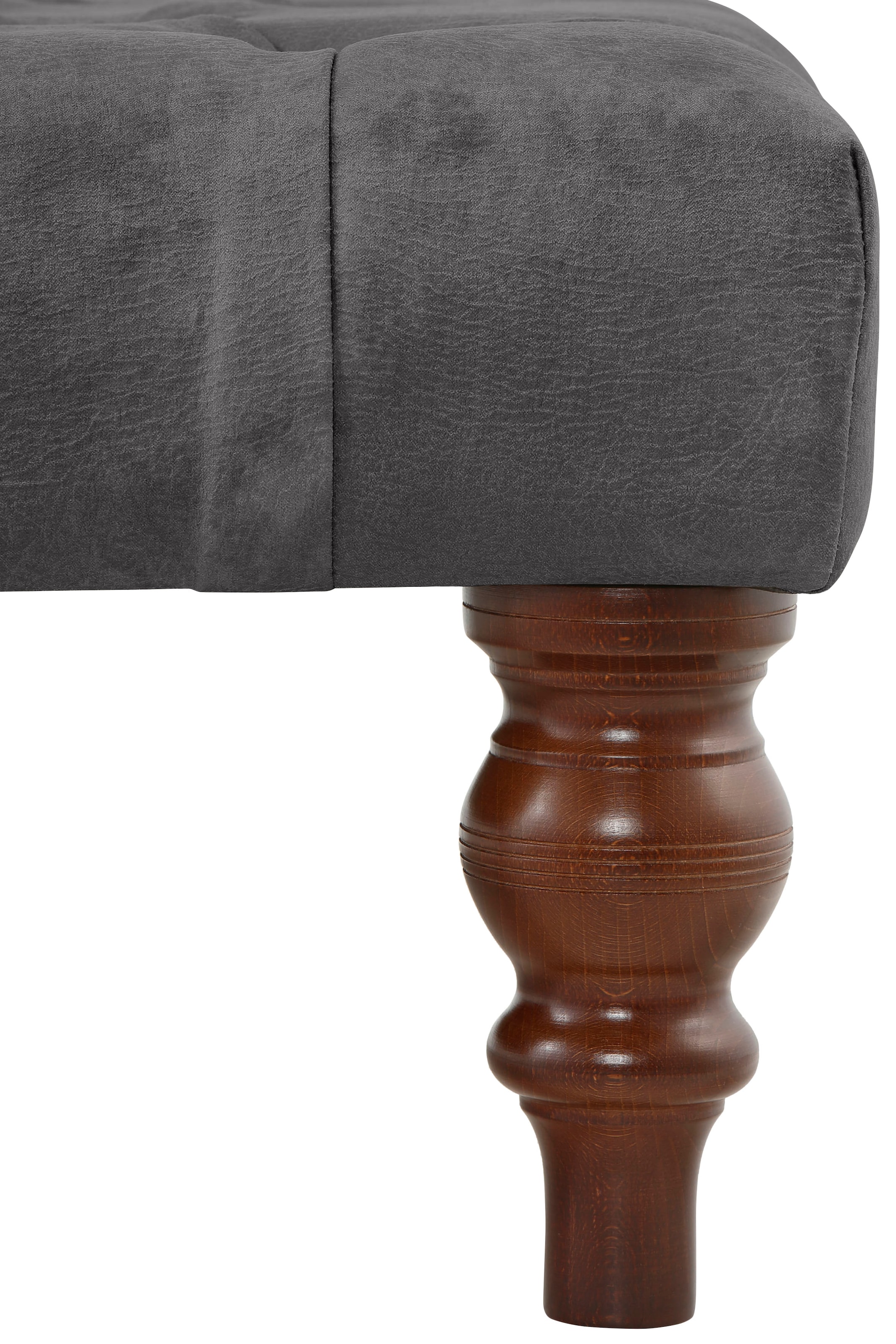 Home affaire Polsterhocker »Chesterfield«, mit Knopfheftung, auch in Leder