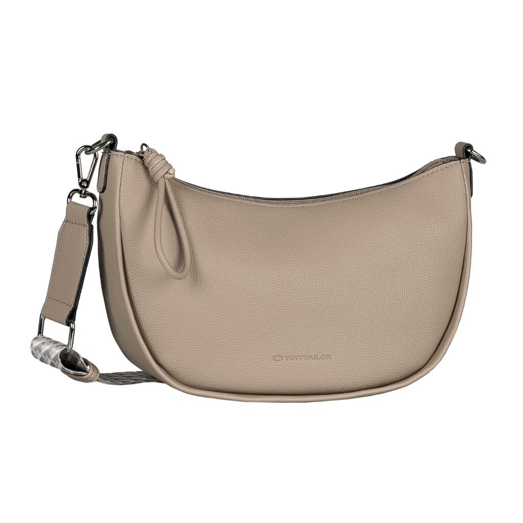 TOM TAILOR Handtasche "Tatiana" Damen Umhängetasche mit fein gewebtem, dreifarbigem Gurtband