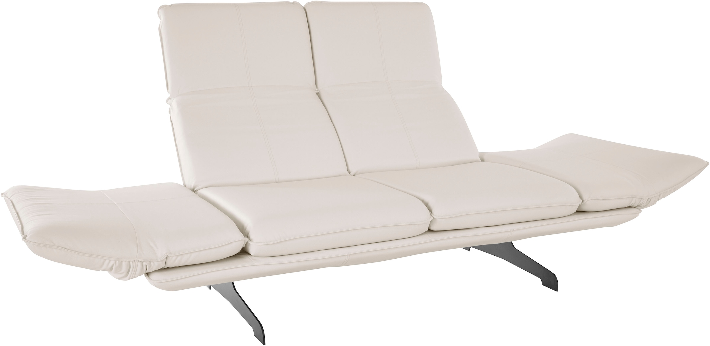 Armlehnen- collection 2-Sitzer bestellen mit Metall »New BAUR wahlweise mit aus und | DOMO Rückenfunktion, Kufenfüßen York«,