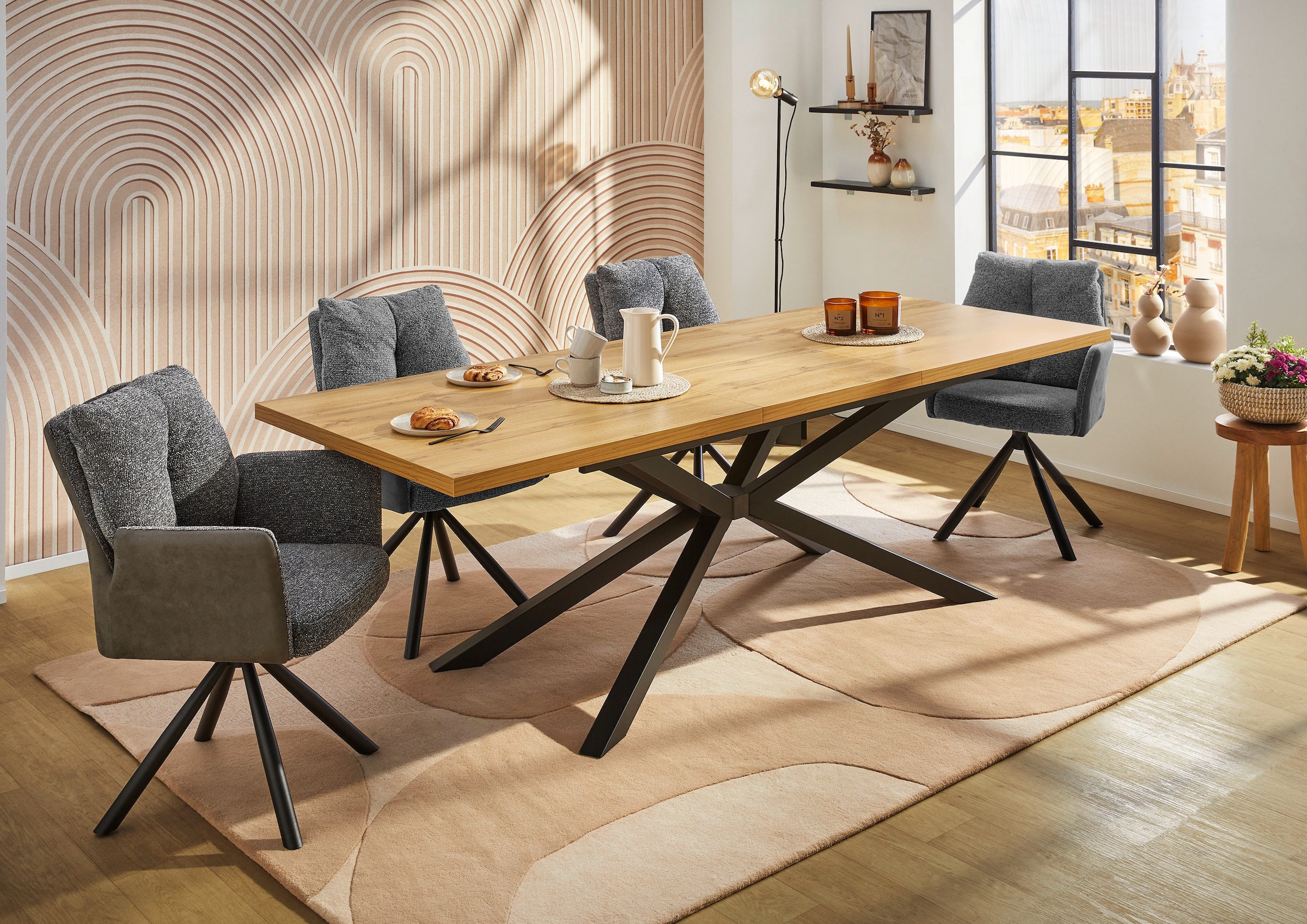 Jockenhöfer Gruppe Esstisch »Liberty« Einhand-Butterfly-Ausziehtechnik (180-240 cm), melaminbeschichtet