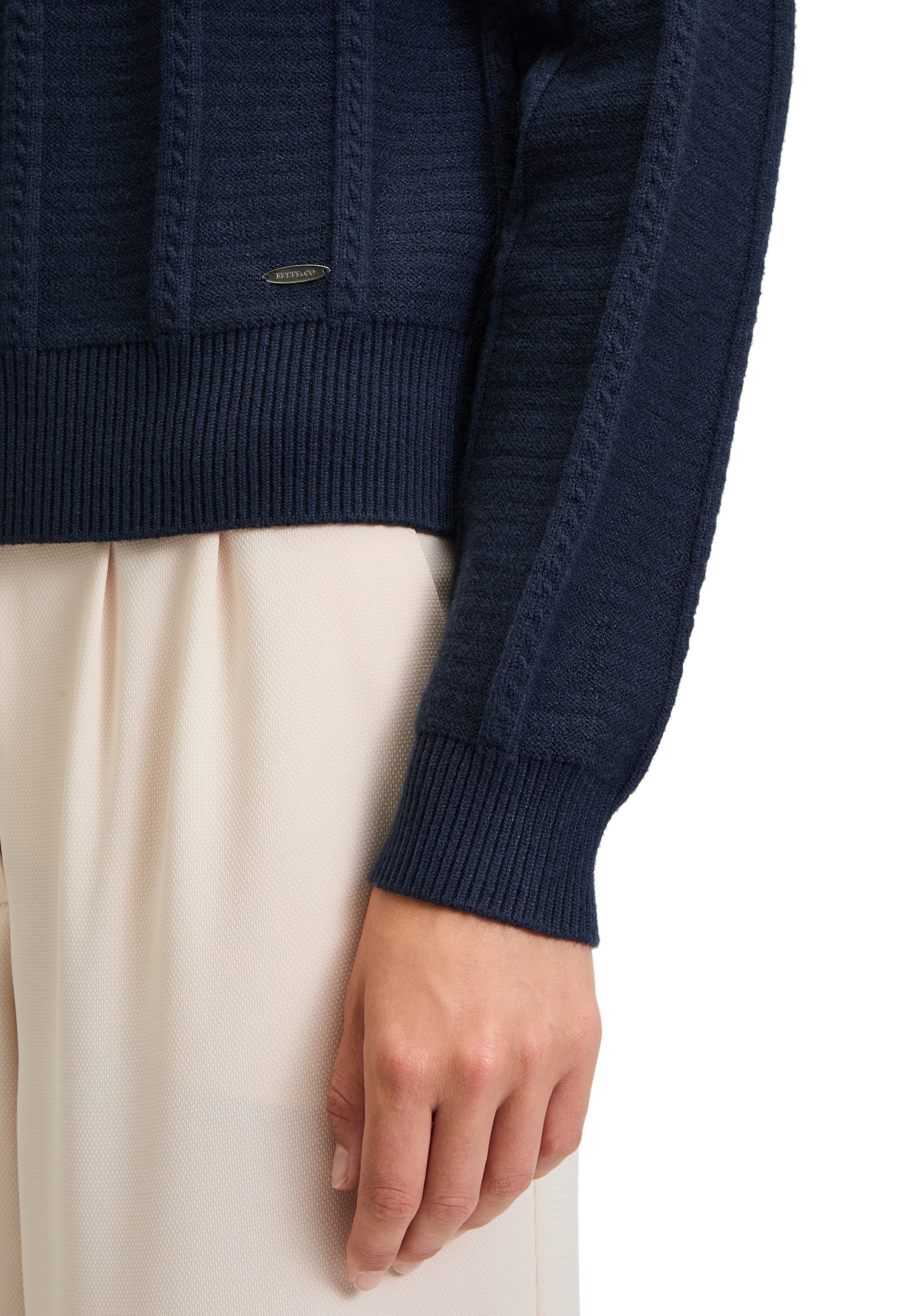Betty&Co Strickpullover »Betty & Co Strickpullover mit Stehkragen«, (1 tlg.), Struktur