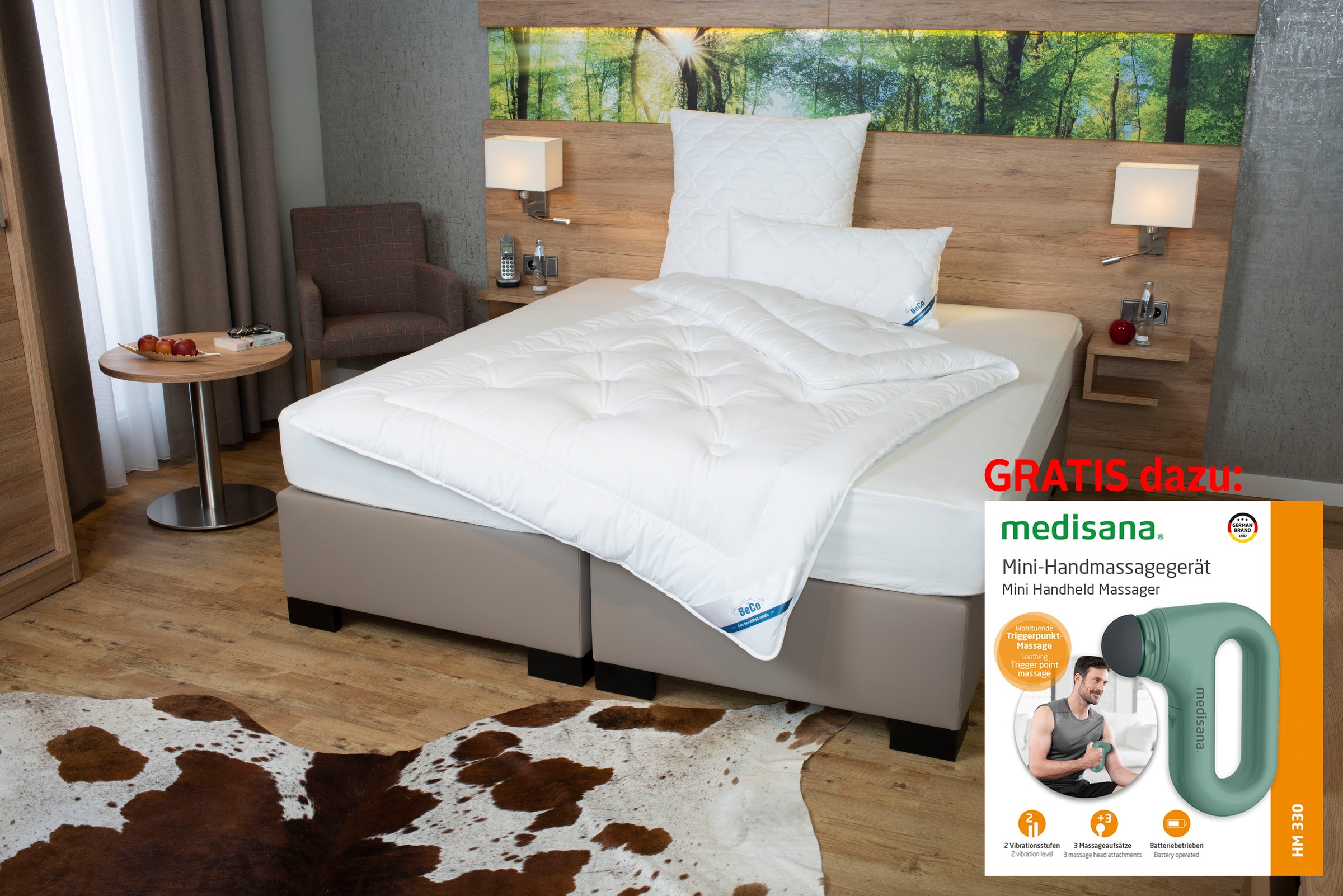 Beco Microfaserbettdecke »Bettdecke Royal Soft Duo, Bettdecken für Sommer und Winter, Decke«, warm, Füllung Polyester, Bezug Microfaser, (1 St.), Bettdecke 135x200 cm, 155x220 cm, exzellente Klimaeigenschaften