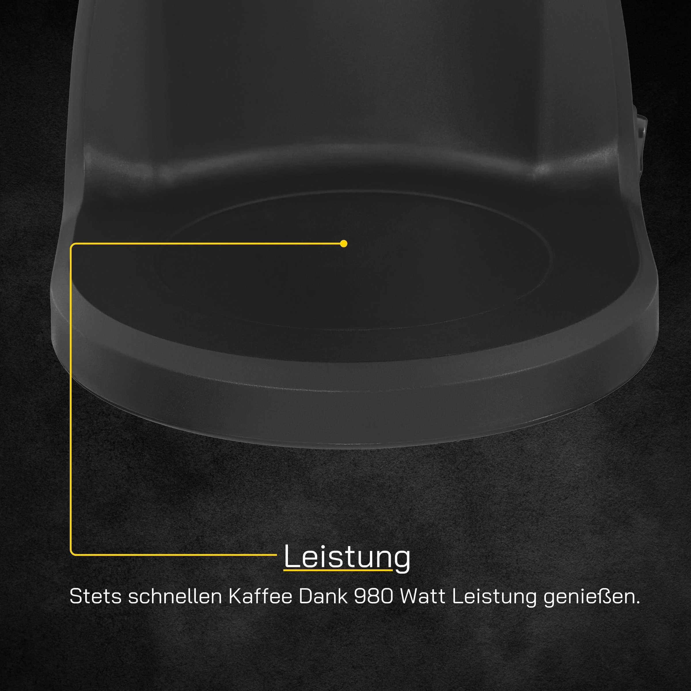 Gutfels Filterkaffeemaschine »COFFEE 2030«, 1,25 l Kaffeekanne, Papierfilter, 1x4, 1,25 L Glaskanne, 980 Watt