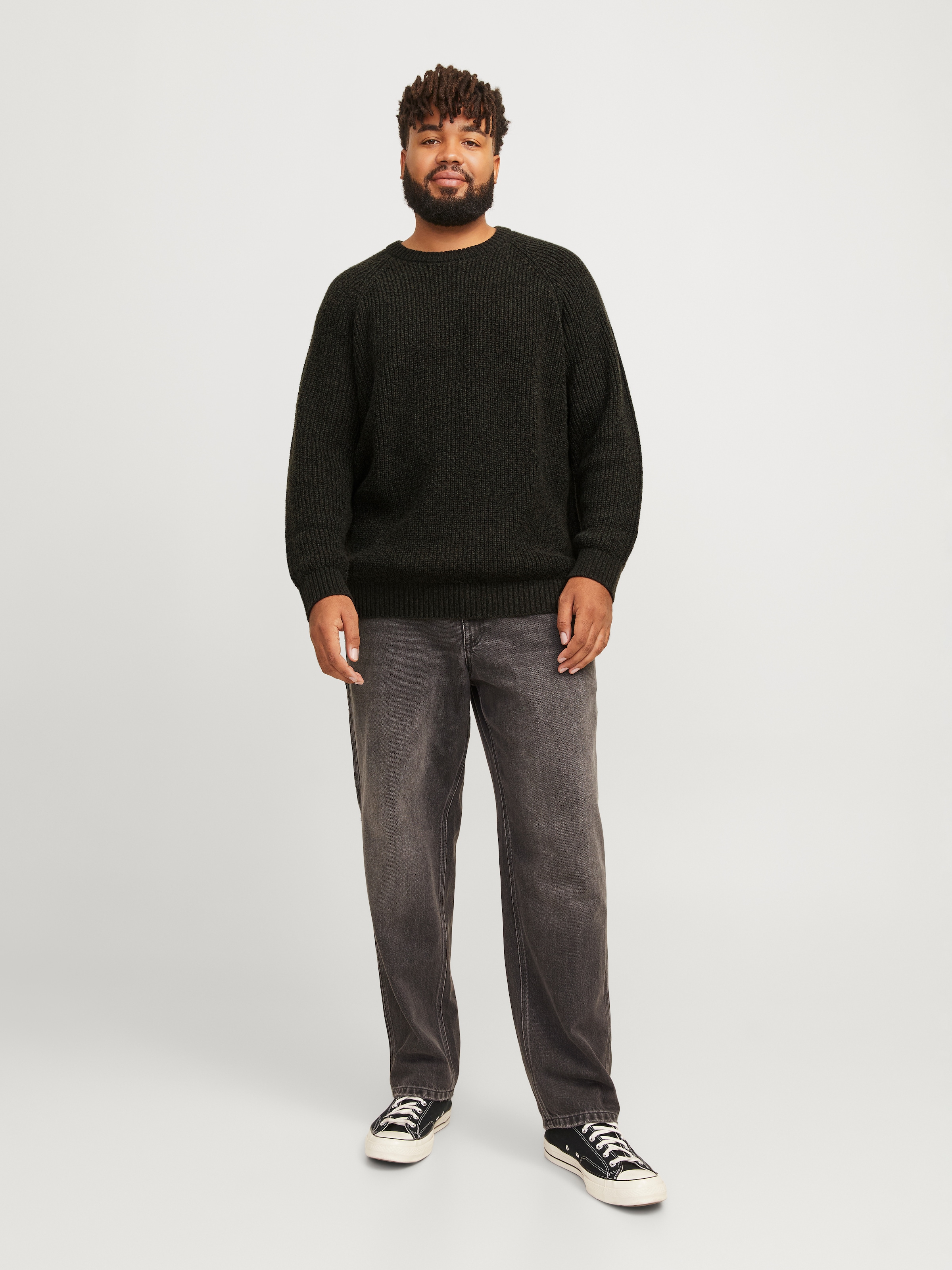 Jack & Jones PlusSize Rundhalspullover »JJJONES KNIT CREW NECK PLS«