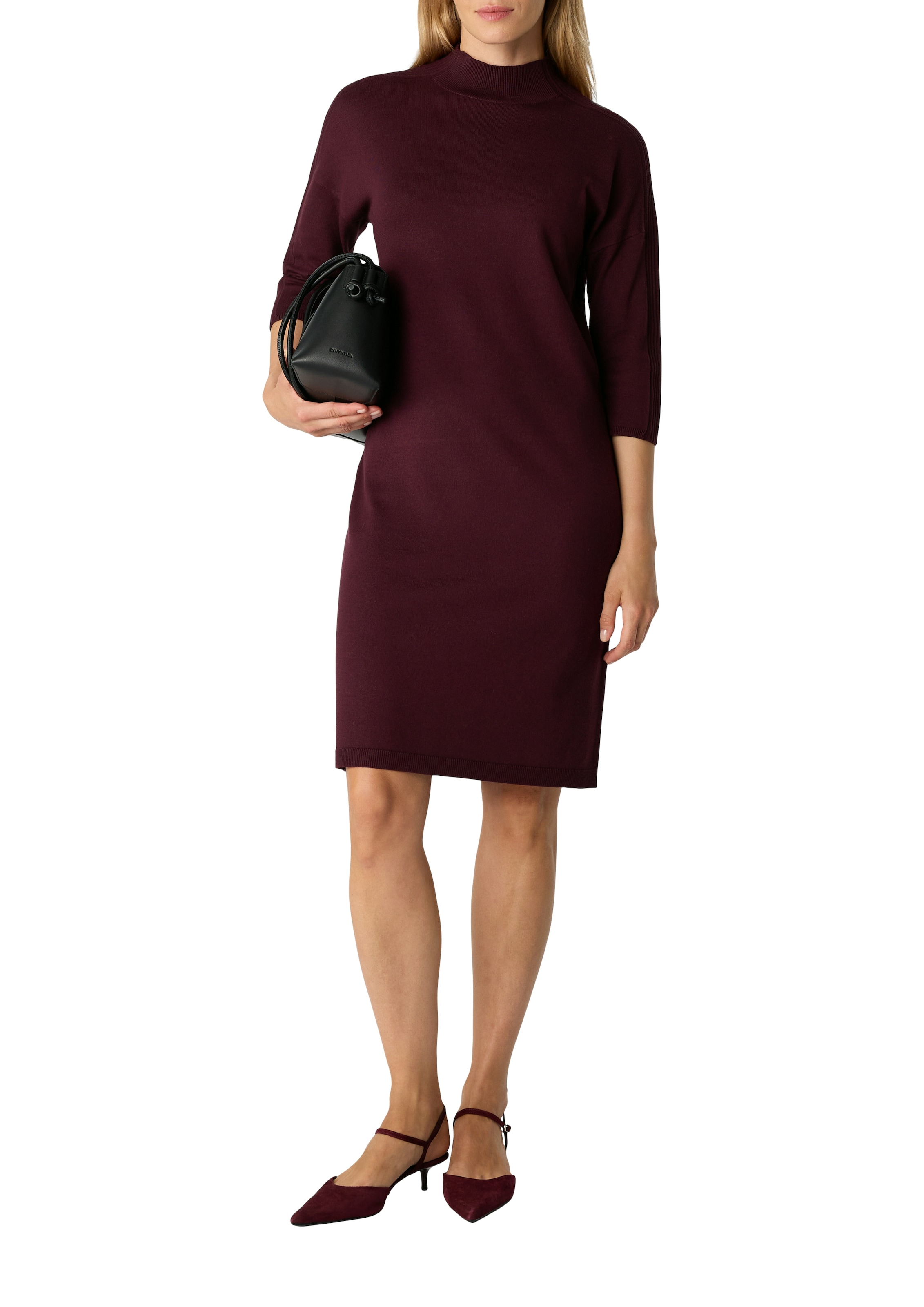 Comma Minikleid, mit Rippdetails