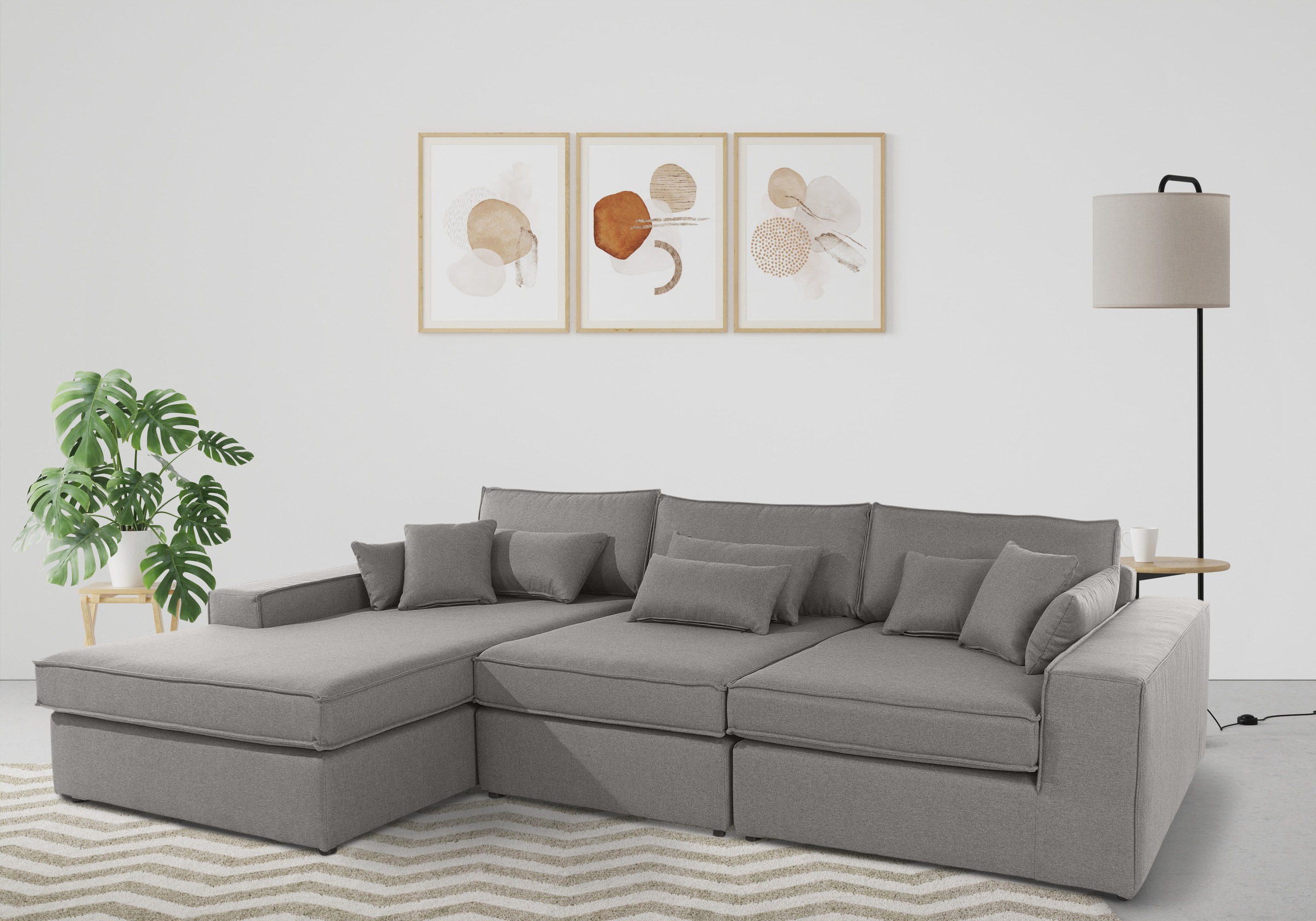 OTTO home Ecksofa "Enid L-Form" 3 Teile, bestehend aus Modulen, in vielen Bezügen, auch in Breitcord