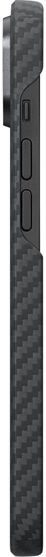Pitaka Handyhülle »MagEz Case 3 for iPhone 14 Black/Grey Twill«, hergestellt aus 1500D Aramid-Fasern