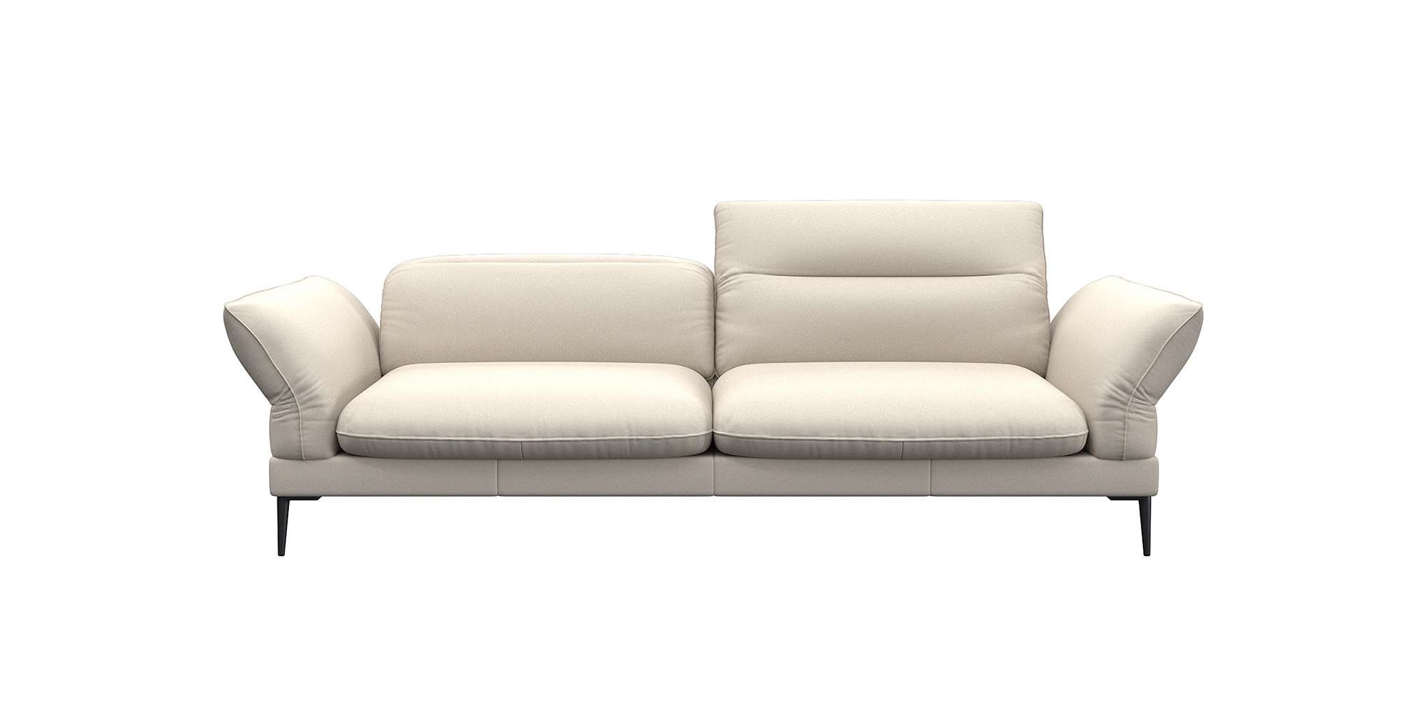 FLEXLUX 3-Sitzer »Salino, Funktionssofa, Relaxsofa«, Sofa mit Arm- und Kopfteil-Verstellungen, Kaltschaum & Stahl-Wellen