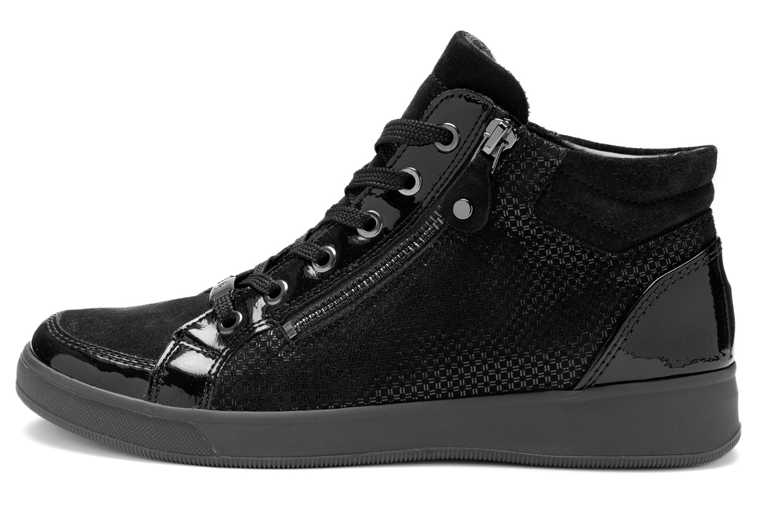 Ara Sneakerboots "ROM" Hightop Sneaker, Schnürboots mit Kontrastbesätze