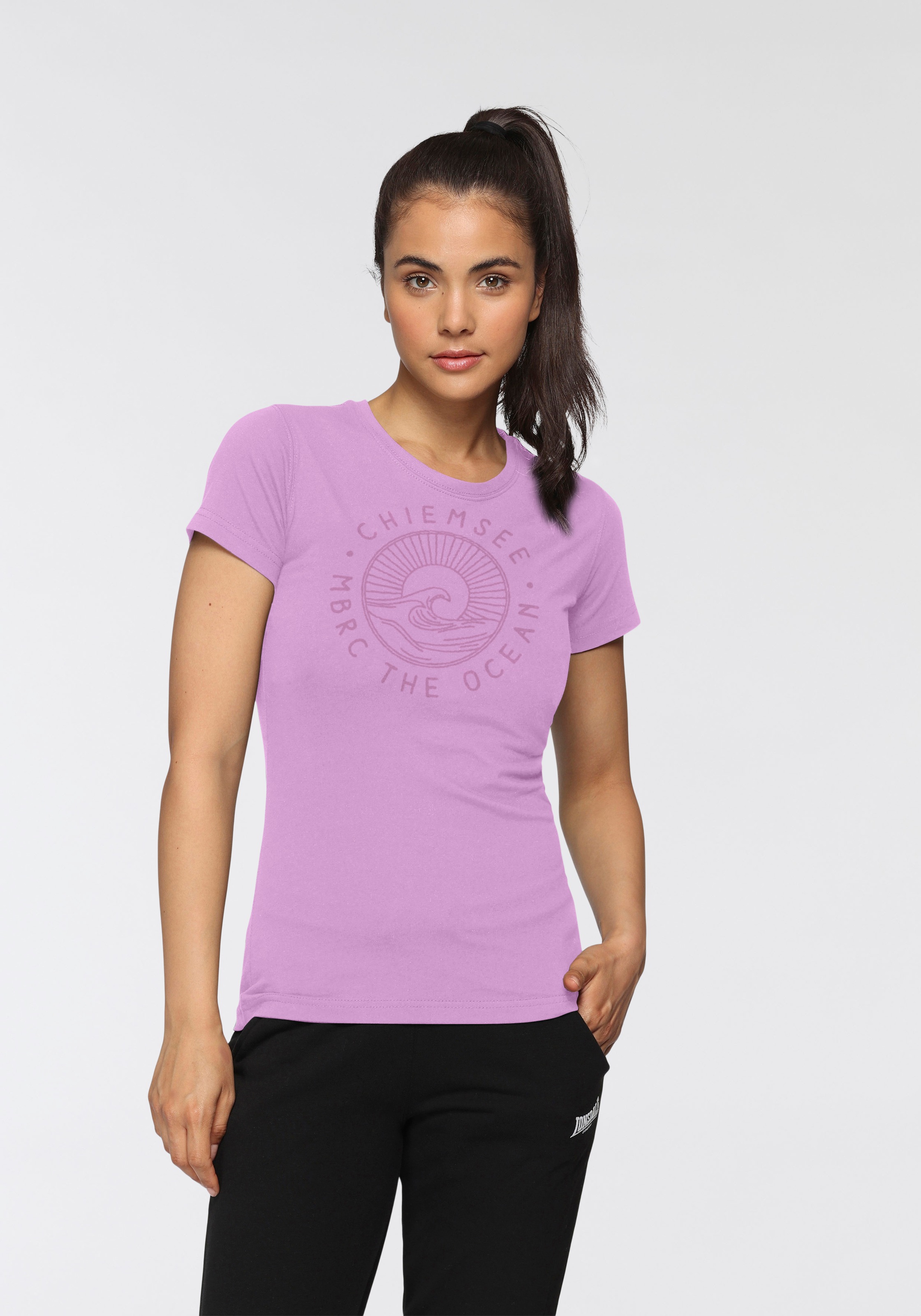 Chiemsee T-Shirt Packung, 2 figurbetonte Passform, Kurzarm, mit Frontdruck, günstig online kaufen