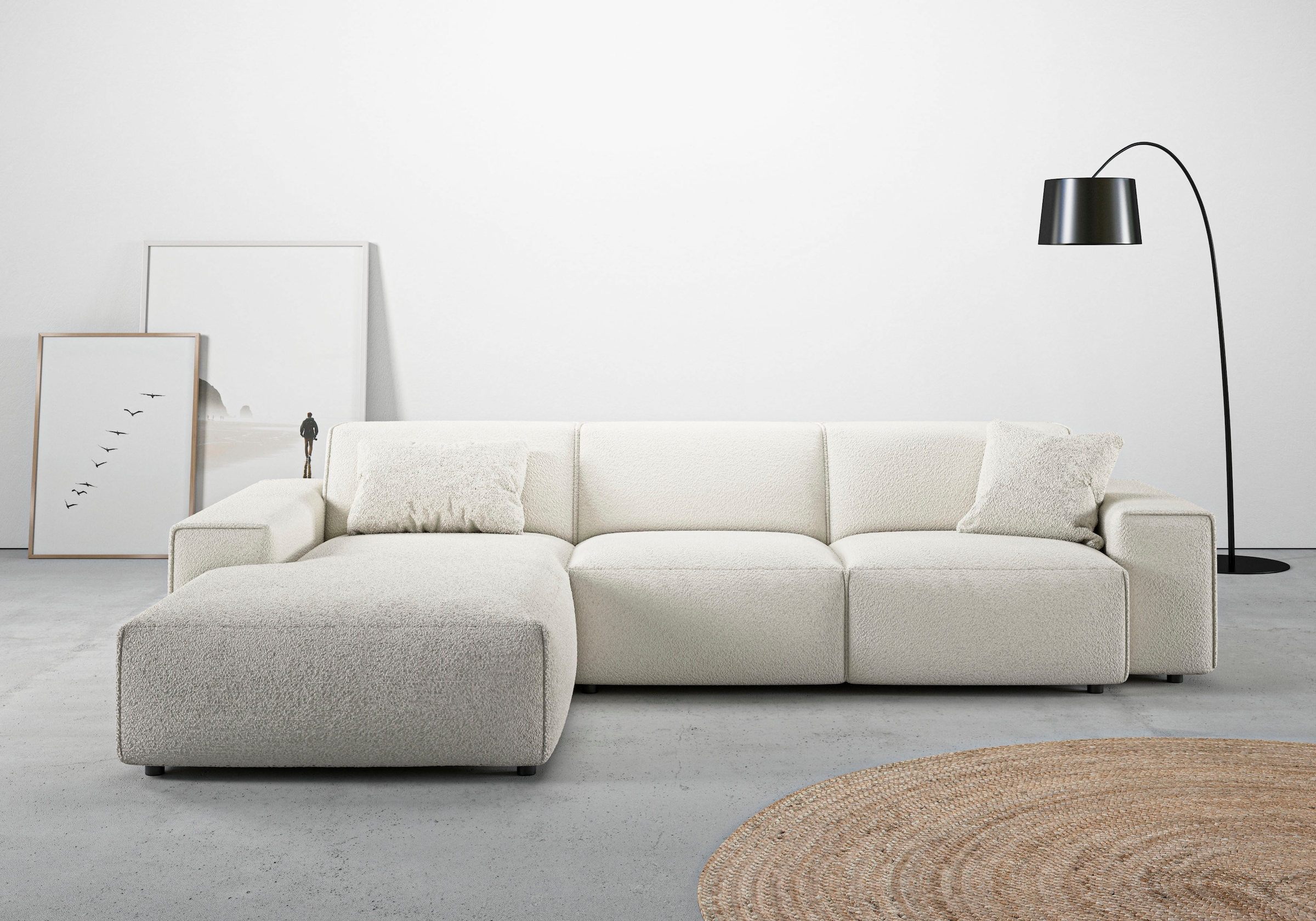 andas Ecksofa "Glimminge auch in Breitcord, Feincord, Bouclé + Easy care-Be günstig online kaufen