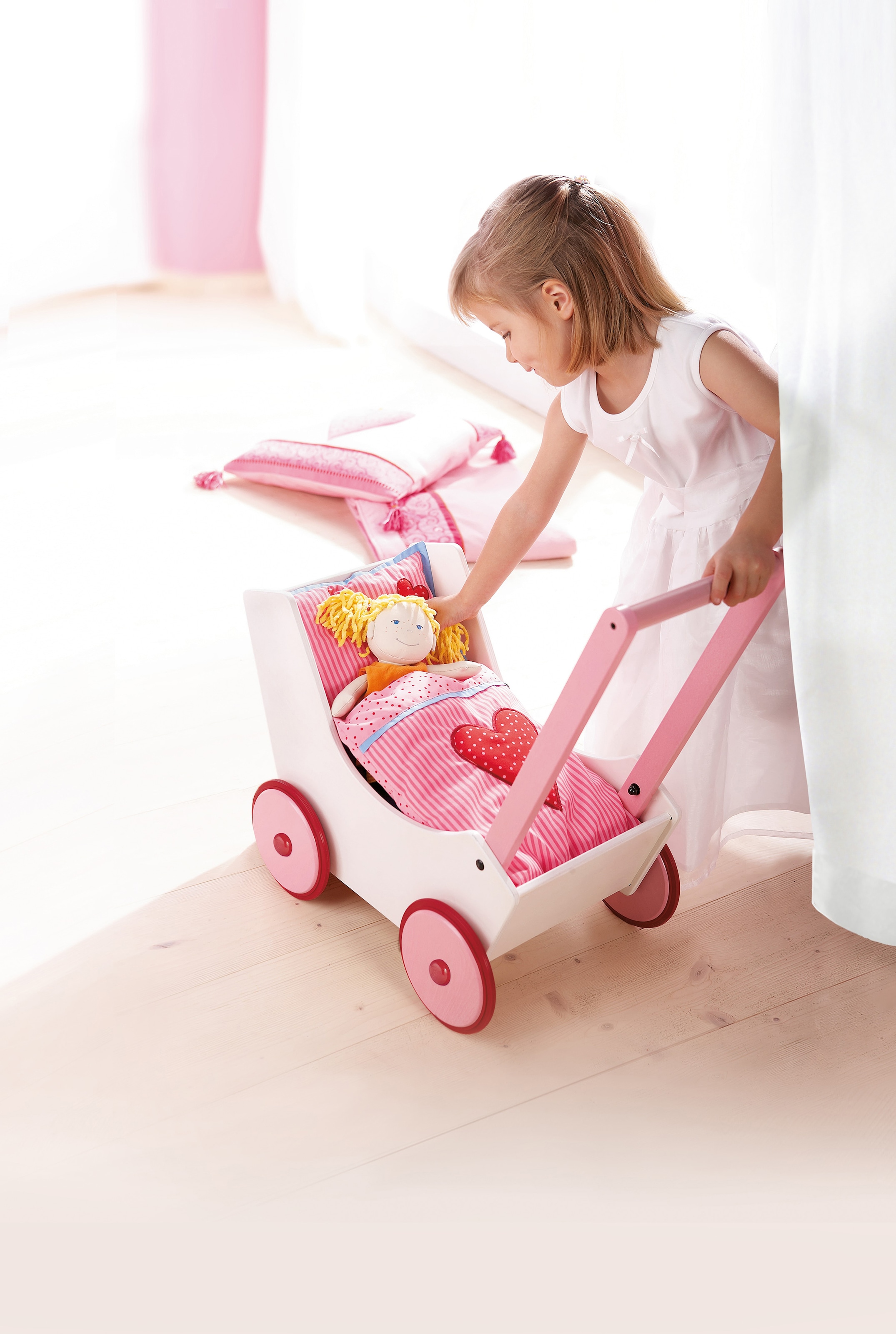 Haba Puppenwagen »Herzen«, Made in Germany