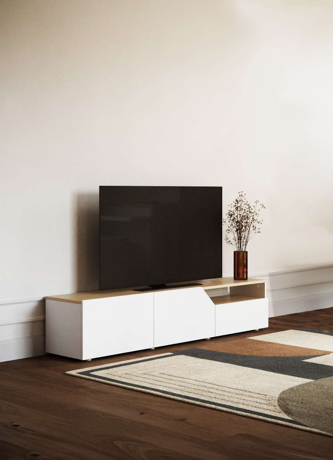 TemaHome TV-Bank "Verone TV Tisch, platsparendes Design, Lowboard,", prakti günstig online kaufen