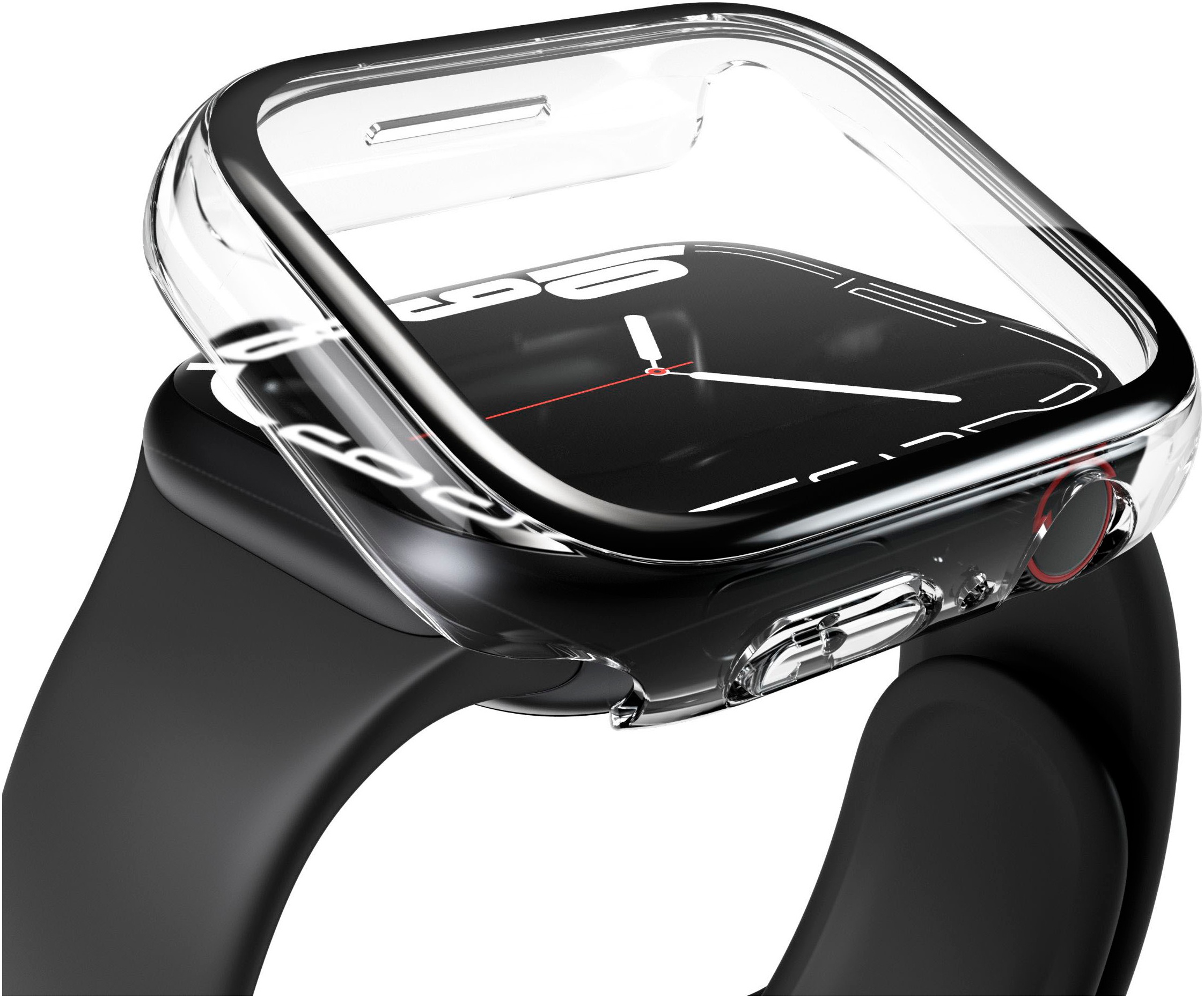 VONMÄHLEN Smartwatch-Hülle »Thin Case - Schutzhülle für Apple Watch, SE, Case 44mm, transparent«