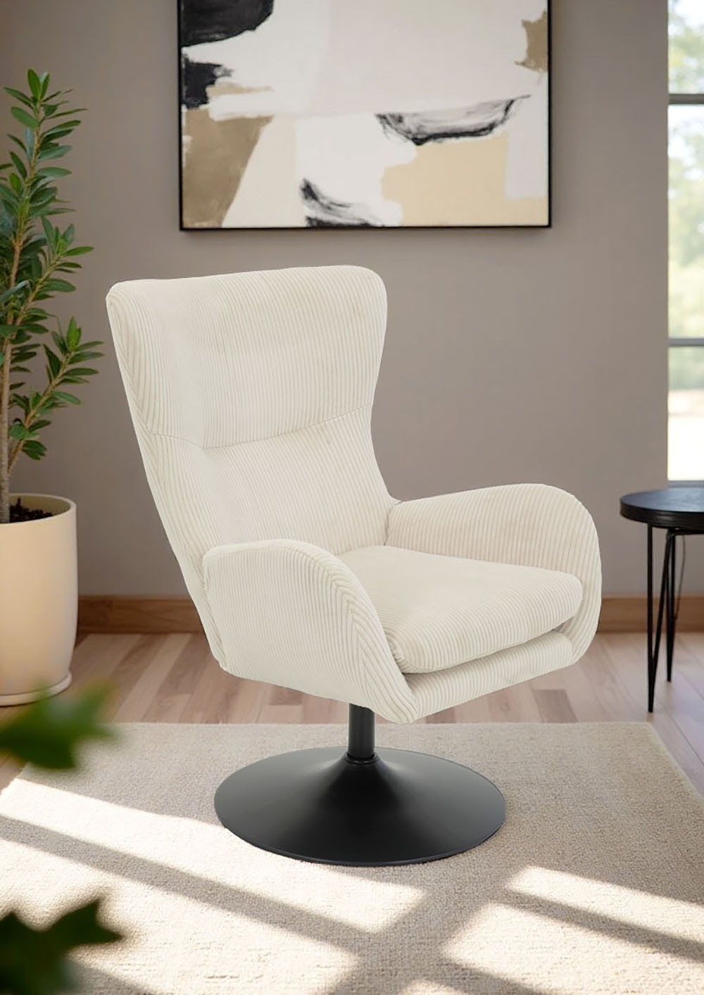 HELA Loungesessel "SAMOS" 1 Stk. tlg. Sessel;drehbar;Trompetengestell;Micro günstig online kaufen