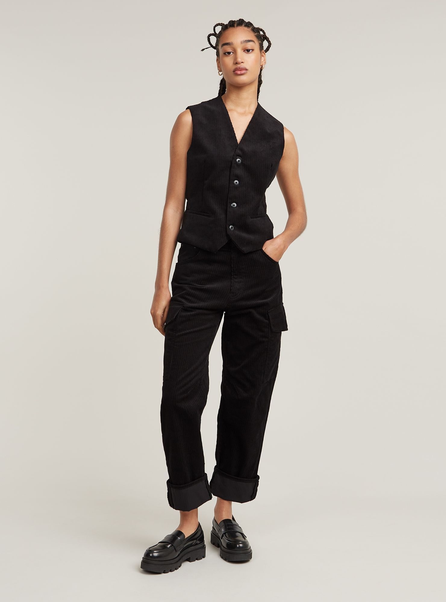 G-STAR Wirkhose »Cargo Pants Cord 3D Boyfriend«