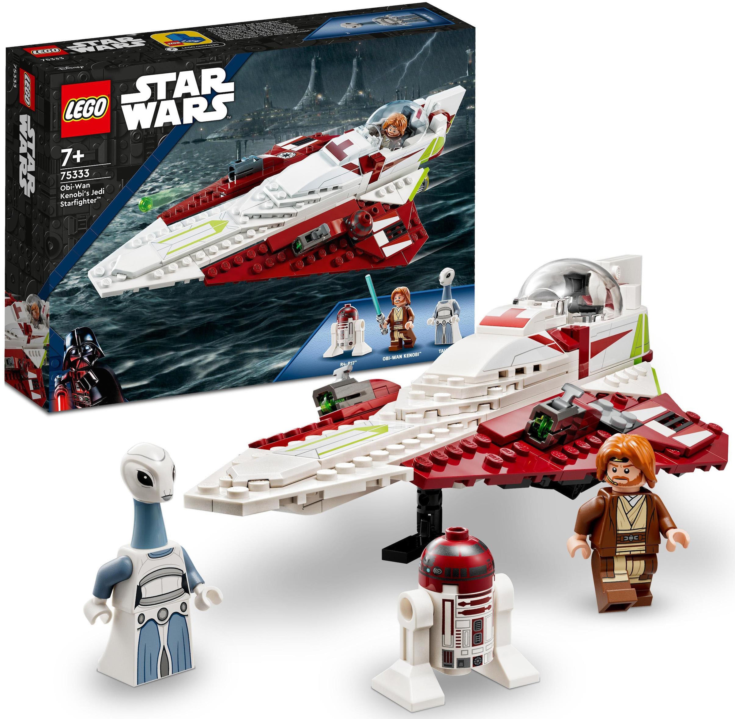 LEGO® Konstruktionsspielsteine »Obi-Wan Kenobis Jedi Starfighter™ (75333), LEGO® Star Wars™«, (282 St.), Made in Europe