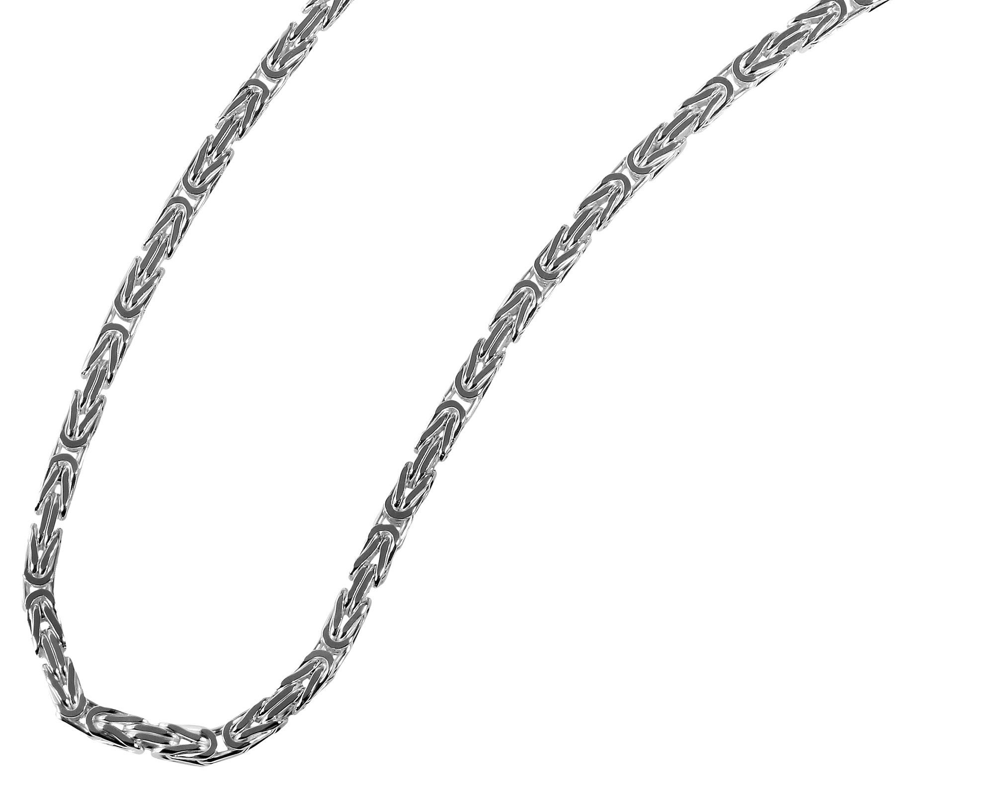 Adelia´s Kette ohne Anhänger »Halskette – Königskette aus 925 Silber 55 cm« Ideal als Geschenk für besondere Anlässe